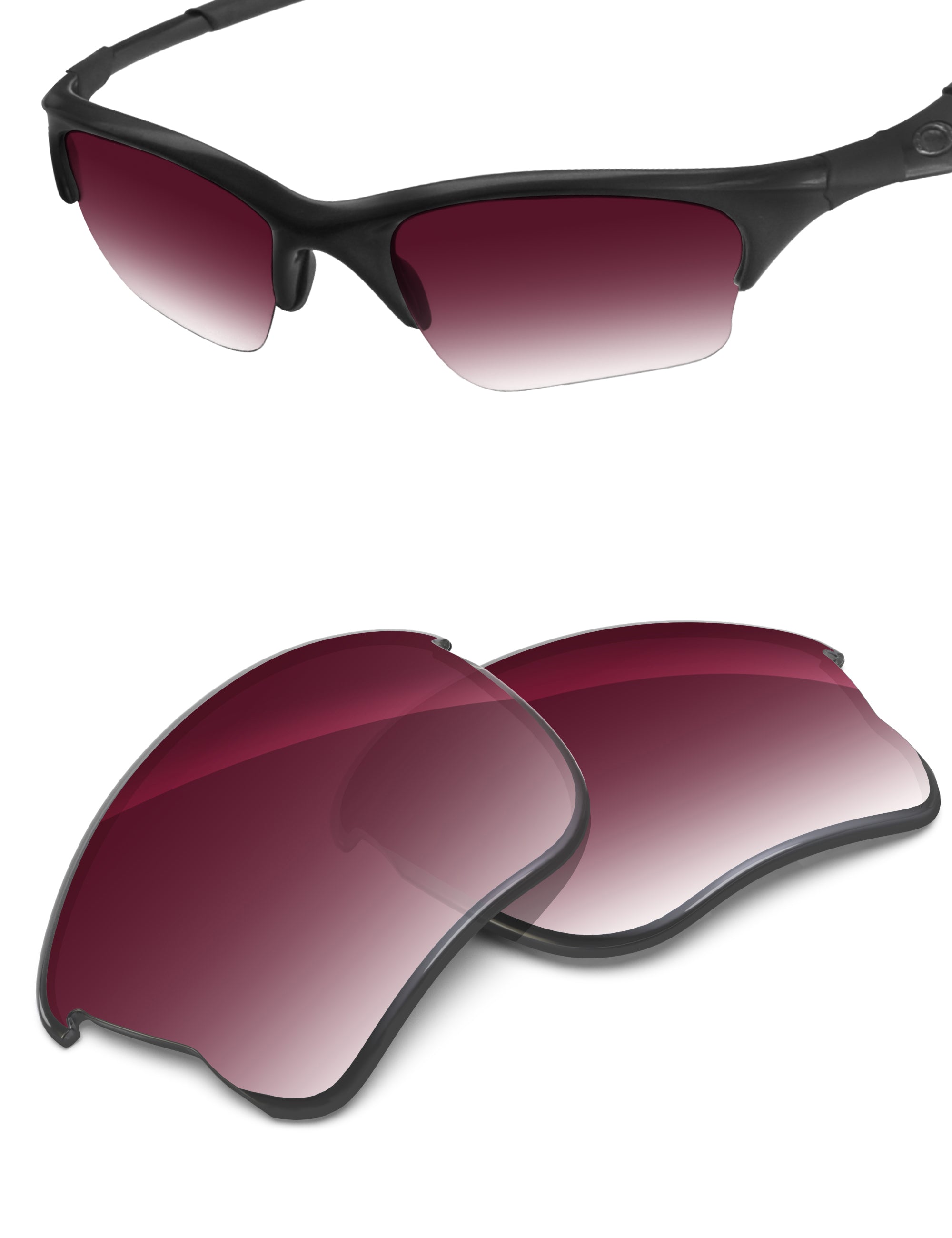 Wine Red Gradient-Non-Polarized