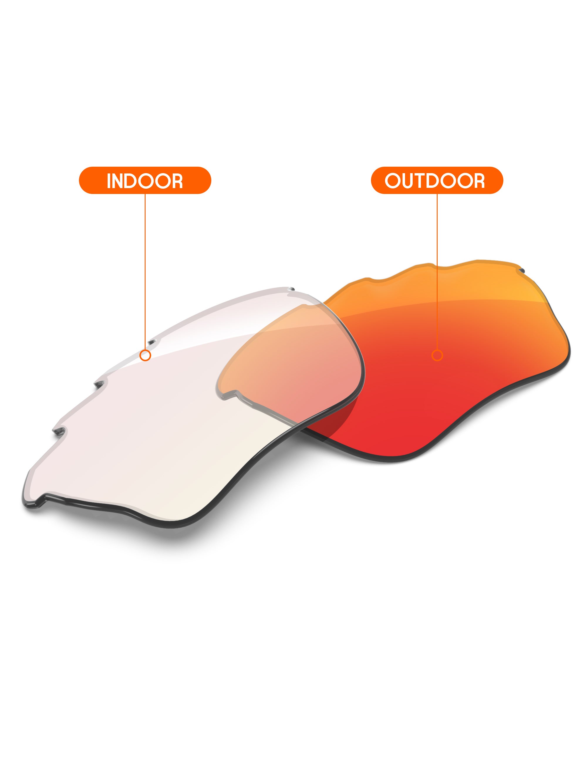 Fire Red FlashMirror™ Photochromic-Non-Polarized