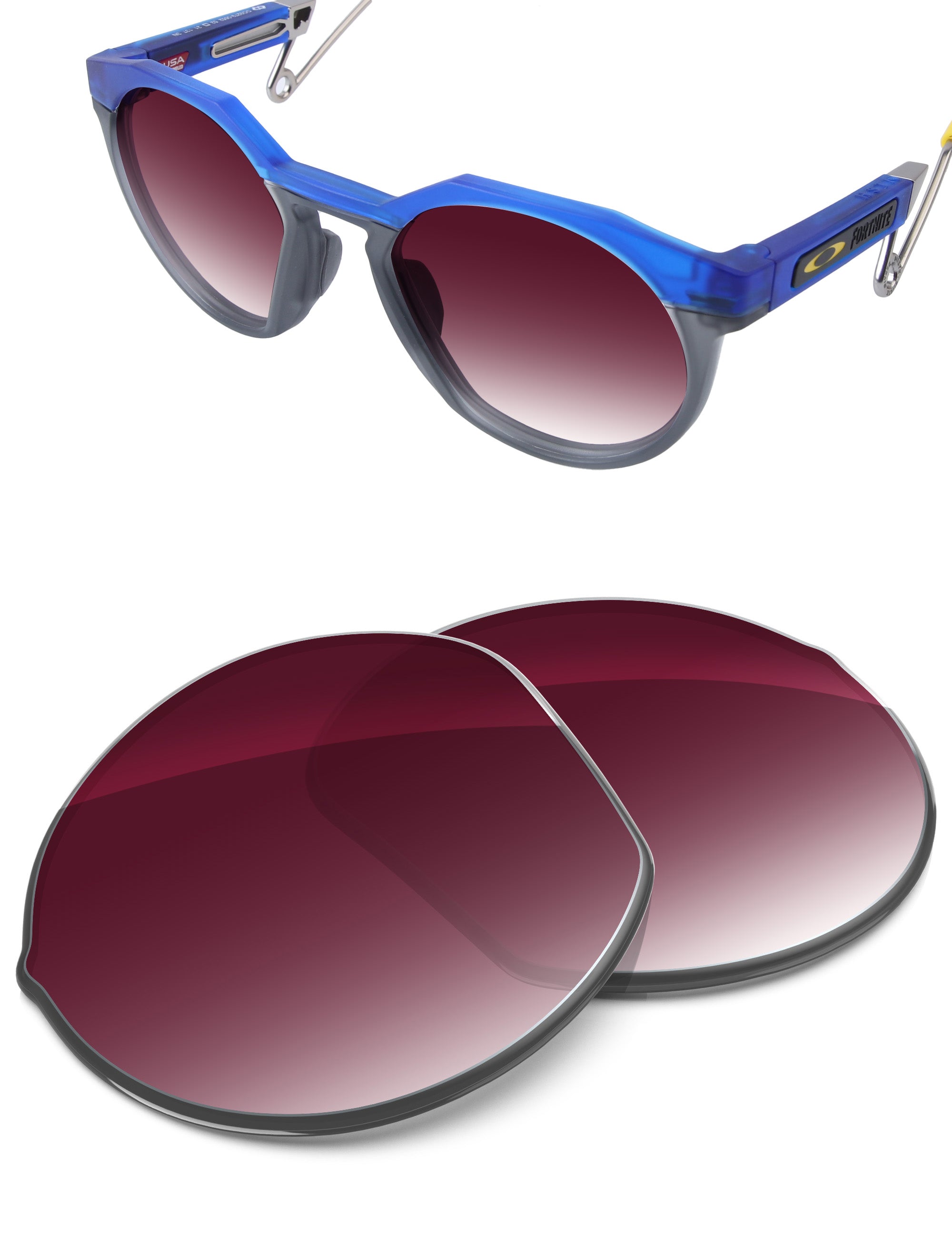 Wine Red Gradient-Non-Polarized