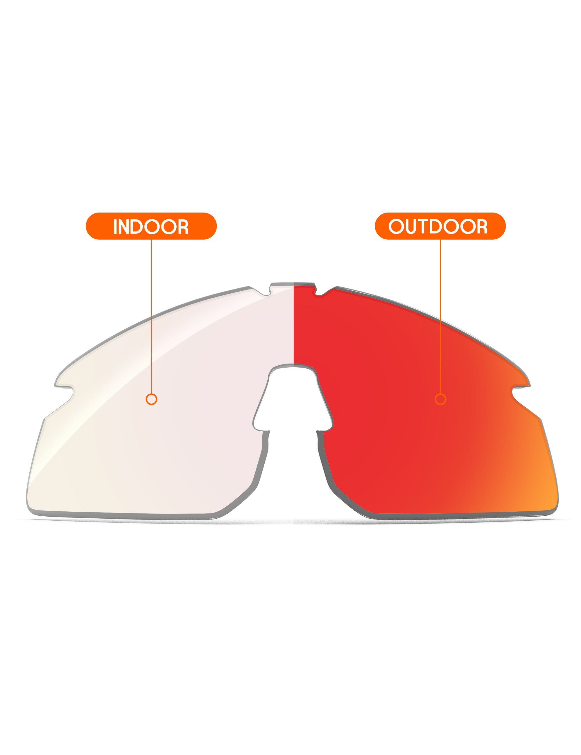 Fire Red FlashMirror™ Photochromic-Non-Polarized