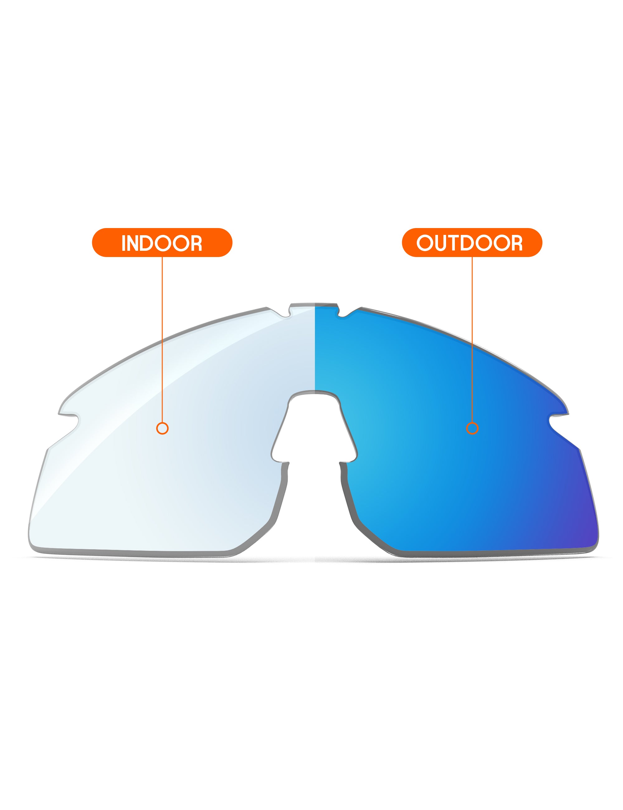 Sky Blue FlashMirror™ Photochromic-Non-Polarized