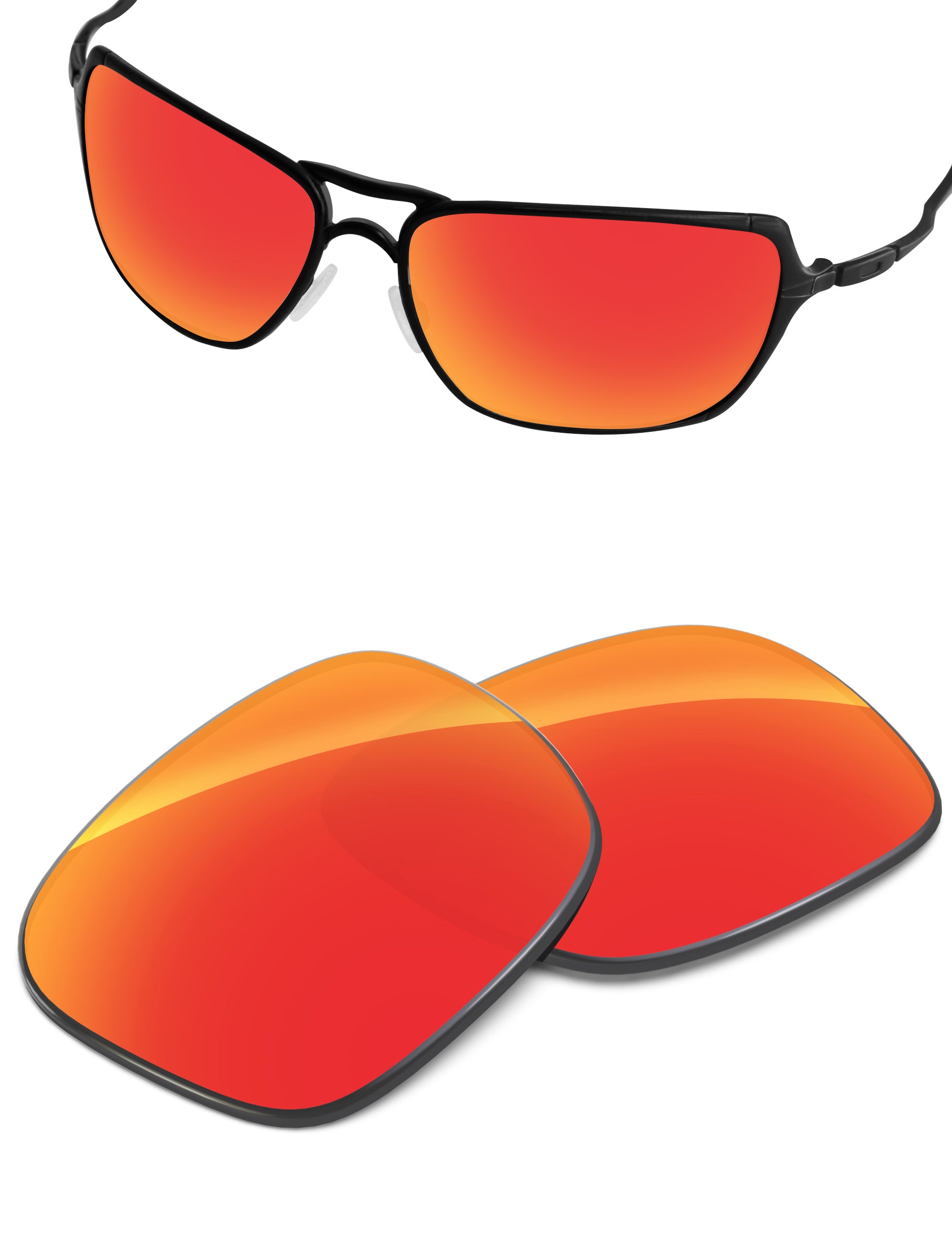 Fire Red FlashMirror™-Non-Polarized