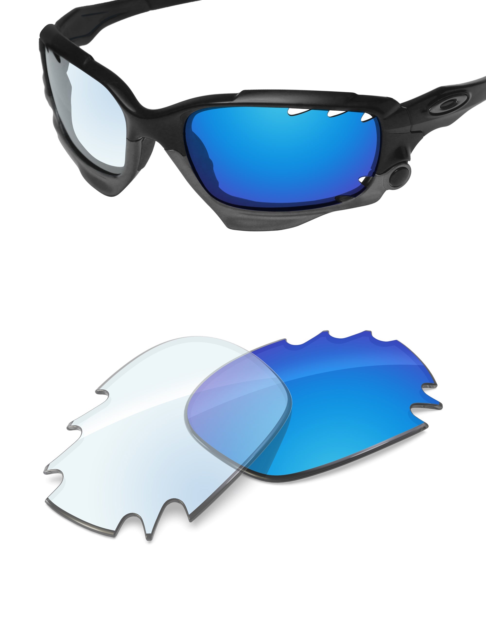 Sky Blue FlashMirror™ Photochromic-Non-Polarized