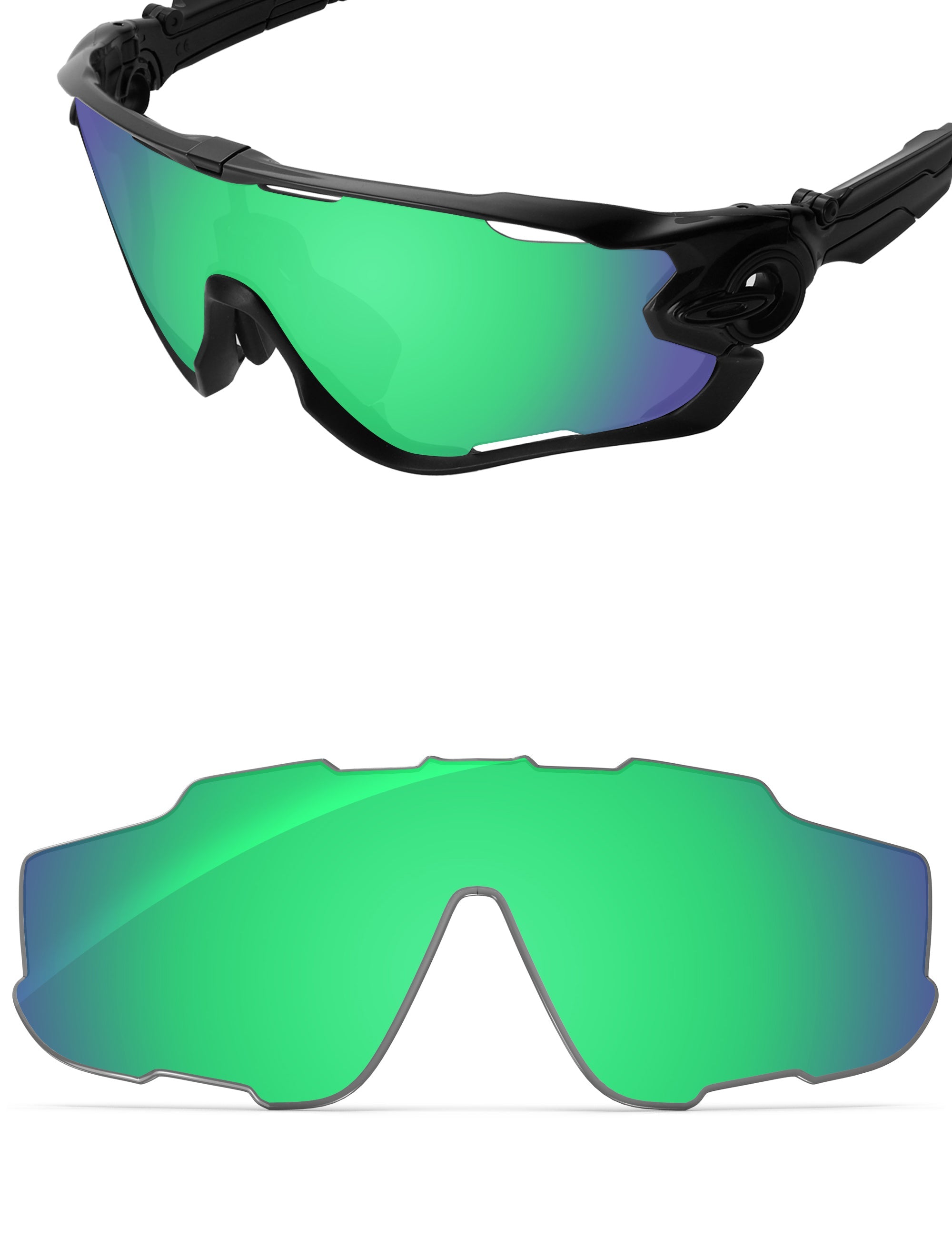 Emerald Green FlashMirror™-Non-Polarized