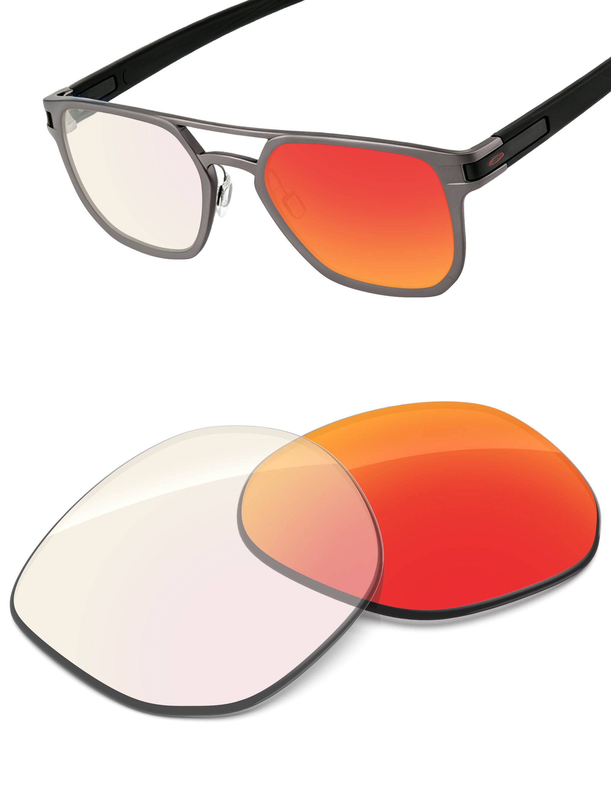 Fire Red FlashMirror™ Photochromic-Non-Polarized