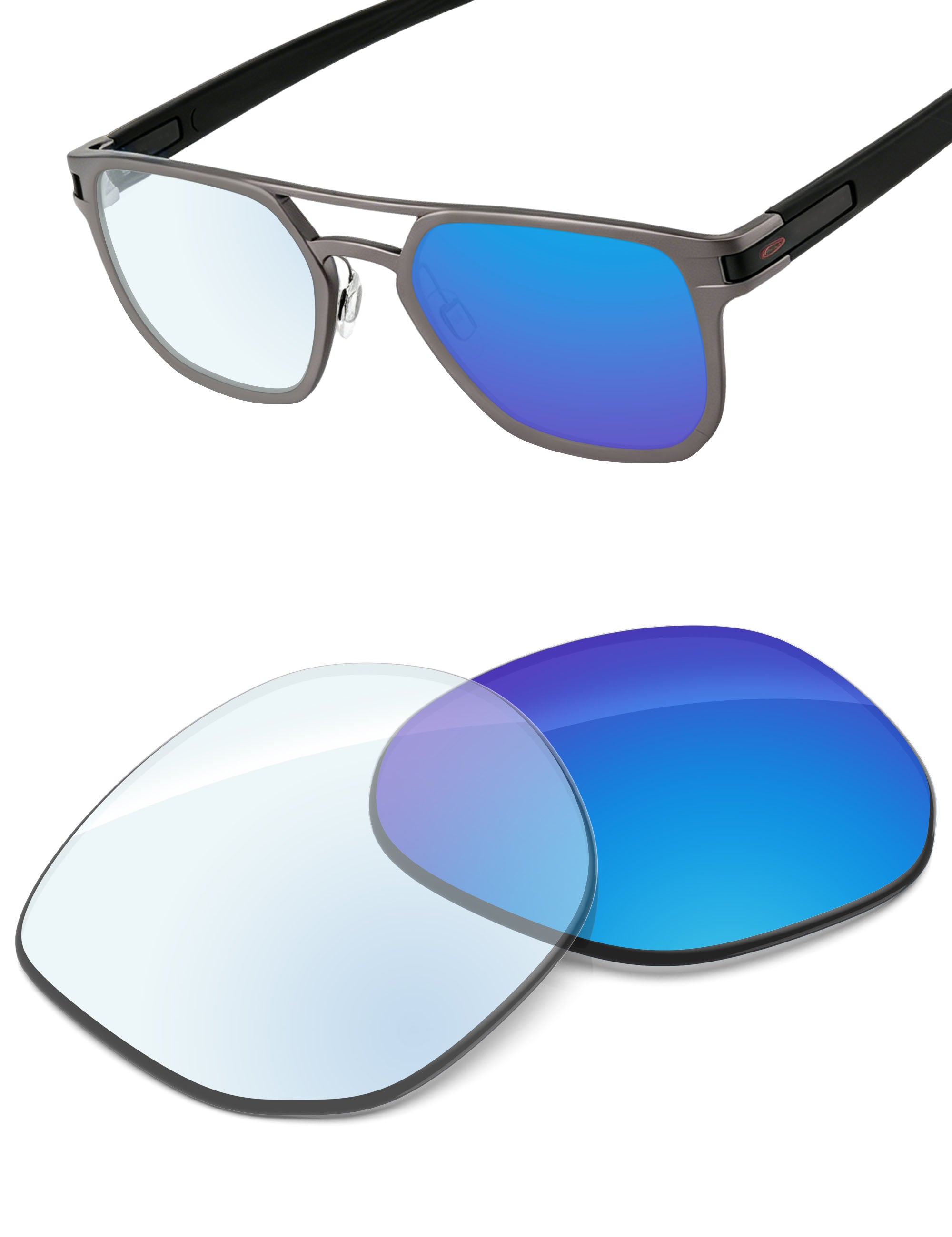 Sky Blue FlashMirror™ Photochromic-Non-Polarized