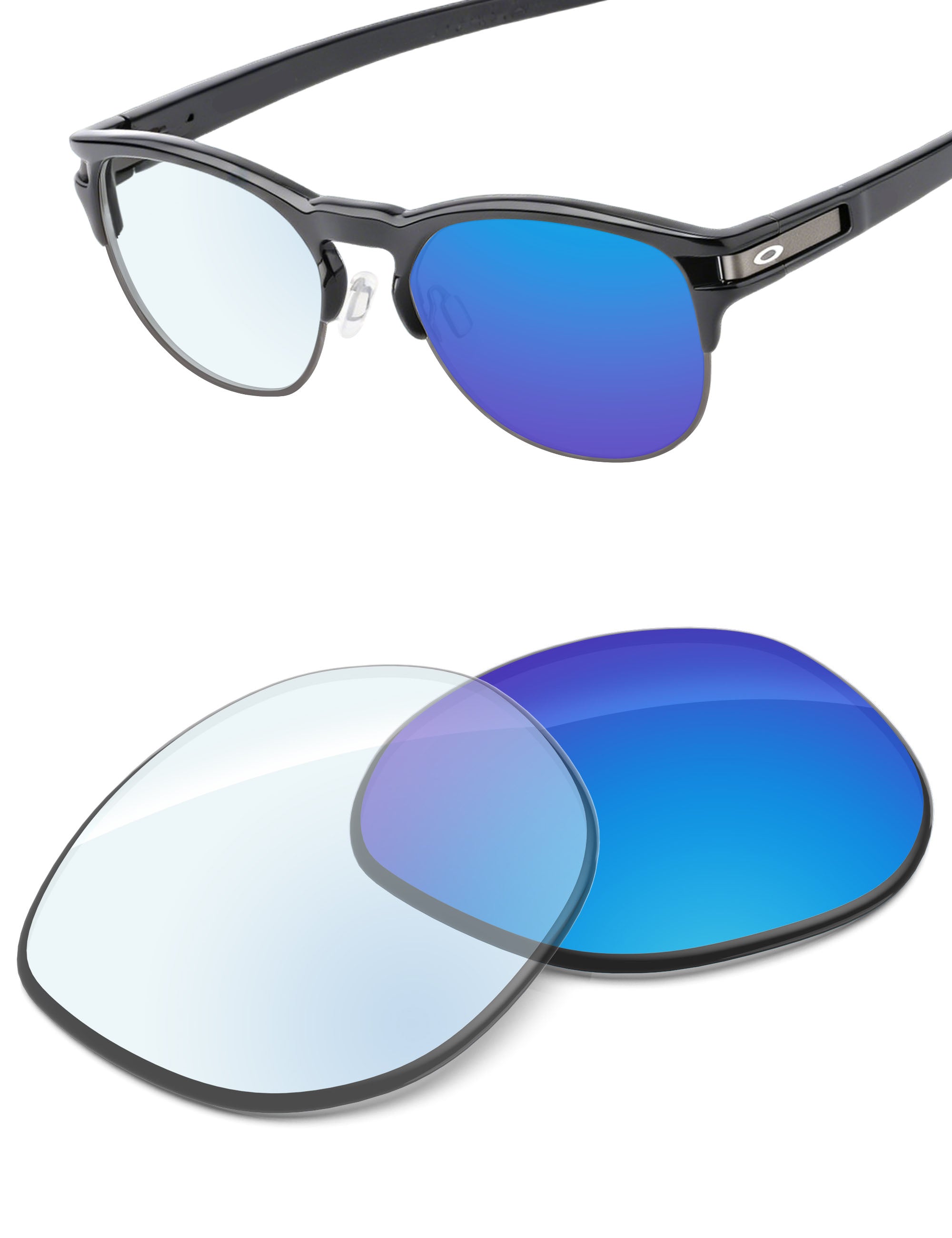 Sky Blue FlashMirror™ Photochromic-Non-Polarized