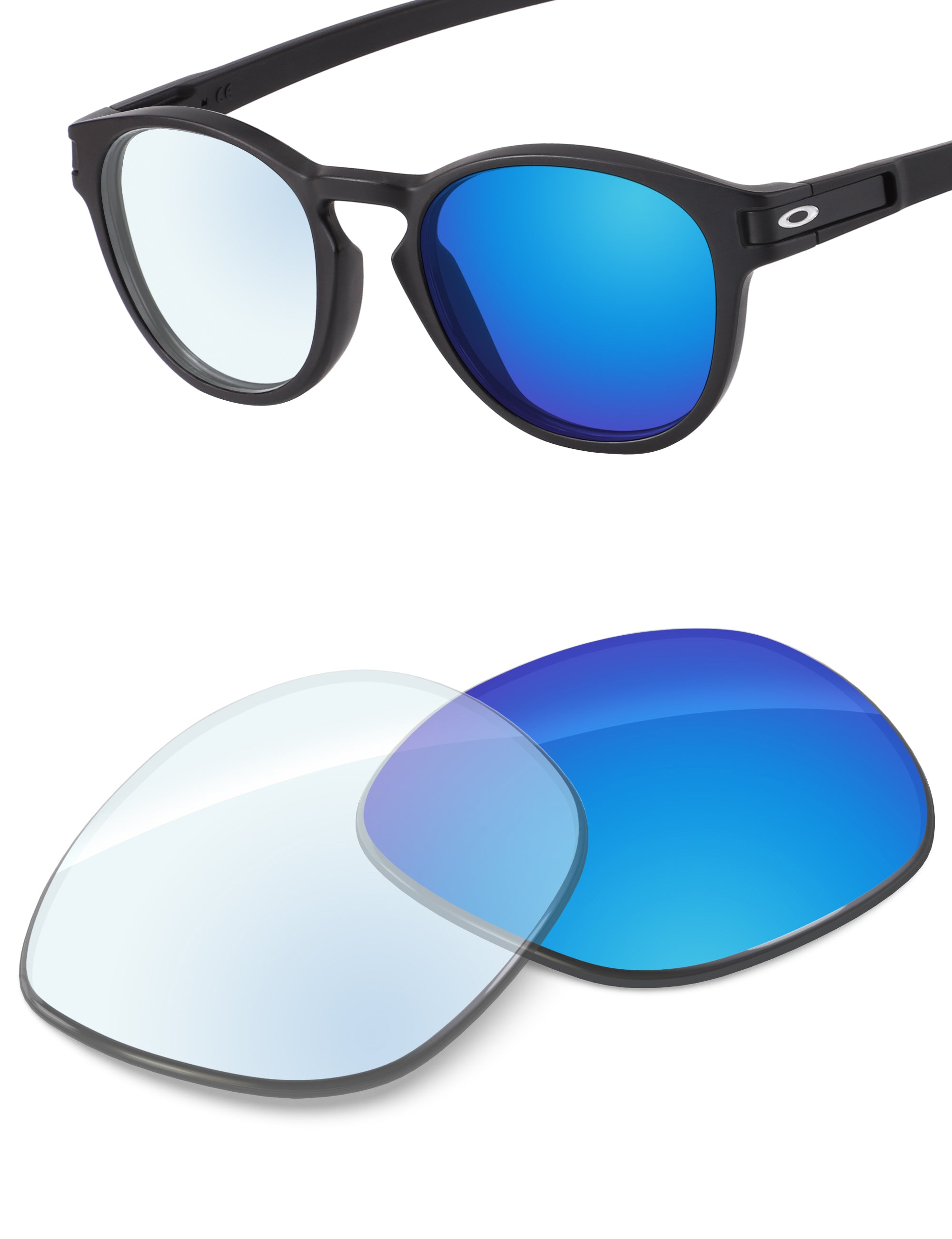 Sky Blue FlashMirror™ Photochromic-Non-Polarized