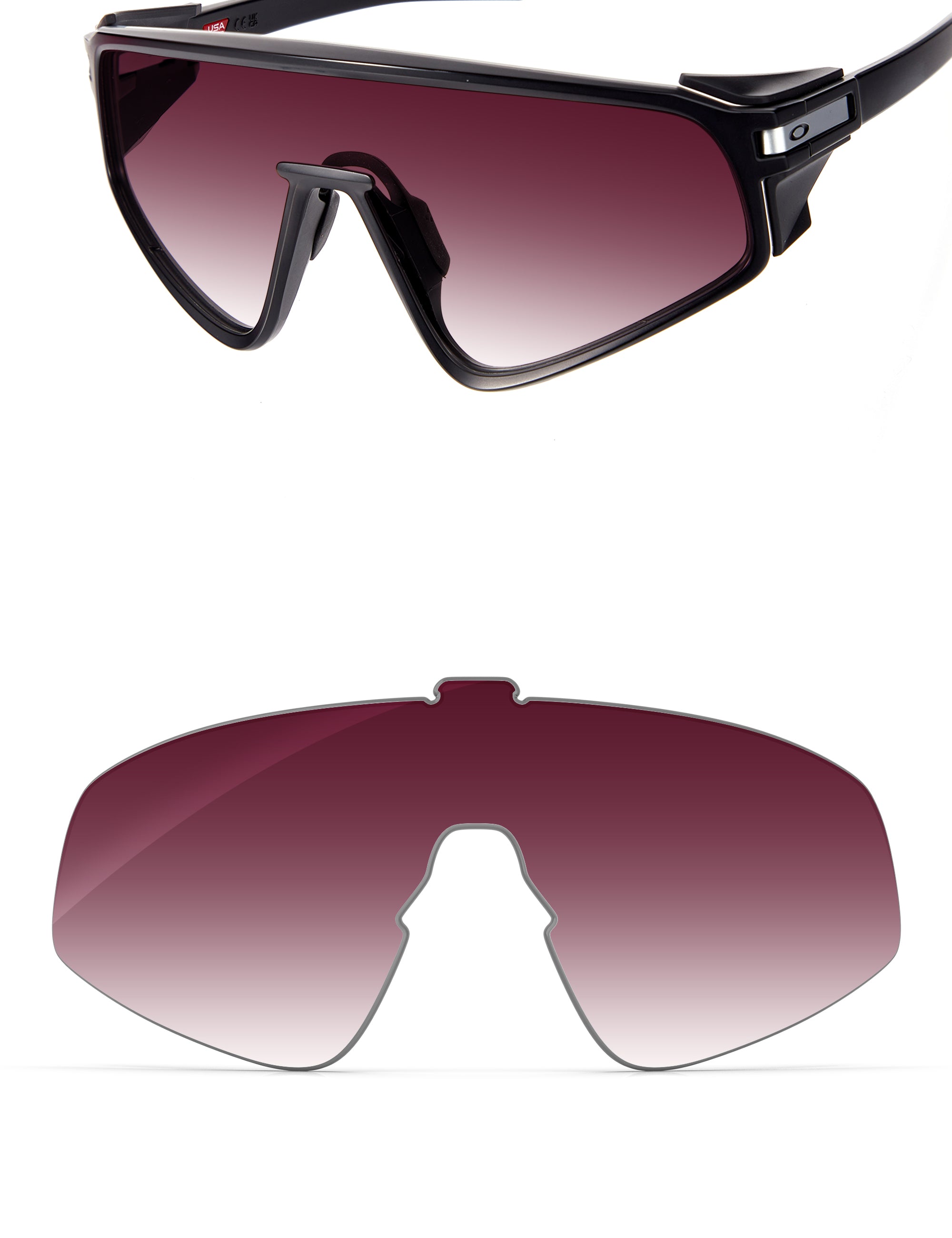 Wine Red Gradient-Non-Polarized