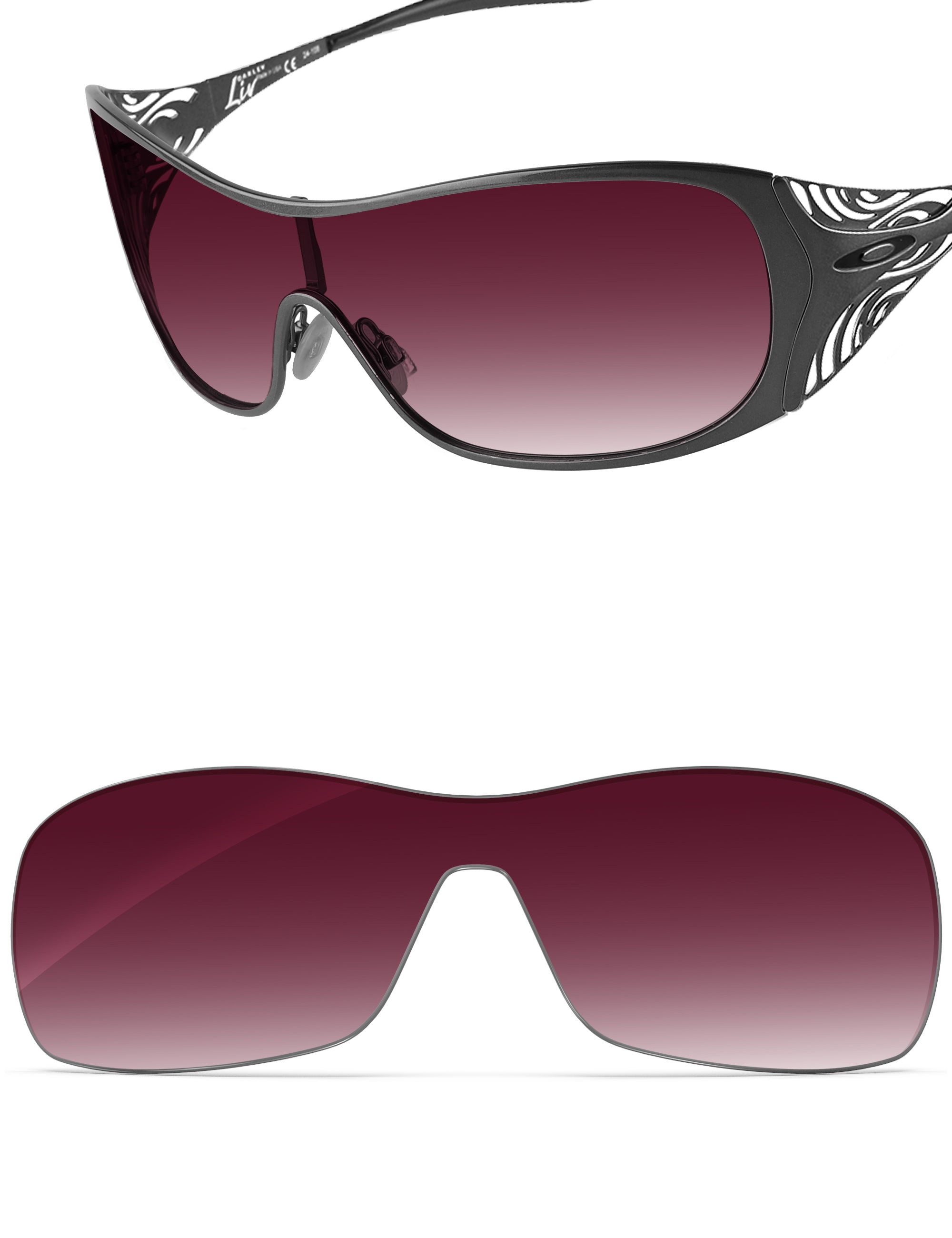 Wine Red Gradient-Non-Polarized