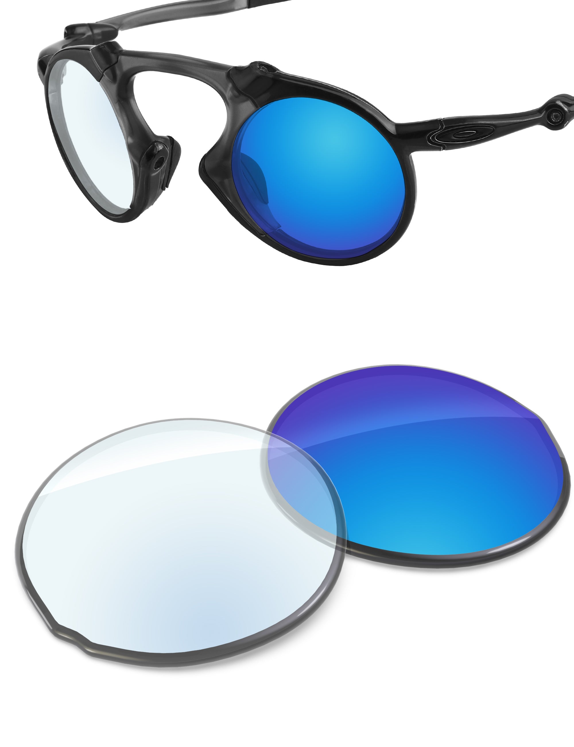 Sky Blue FlashMirror™ Photochromic-Non-Polarized