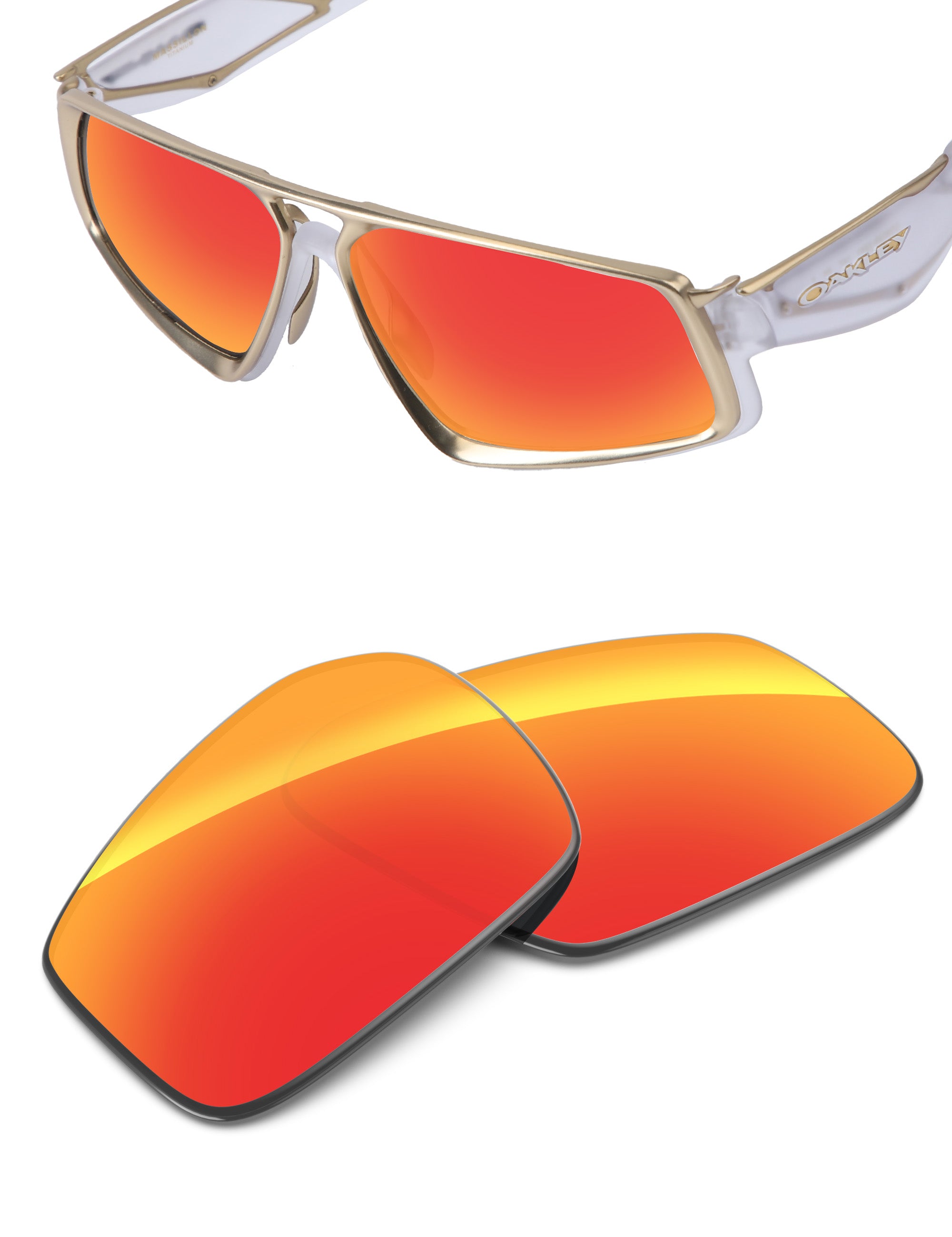 Fire Red FlashMirror™-Non-Polarized