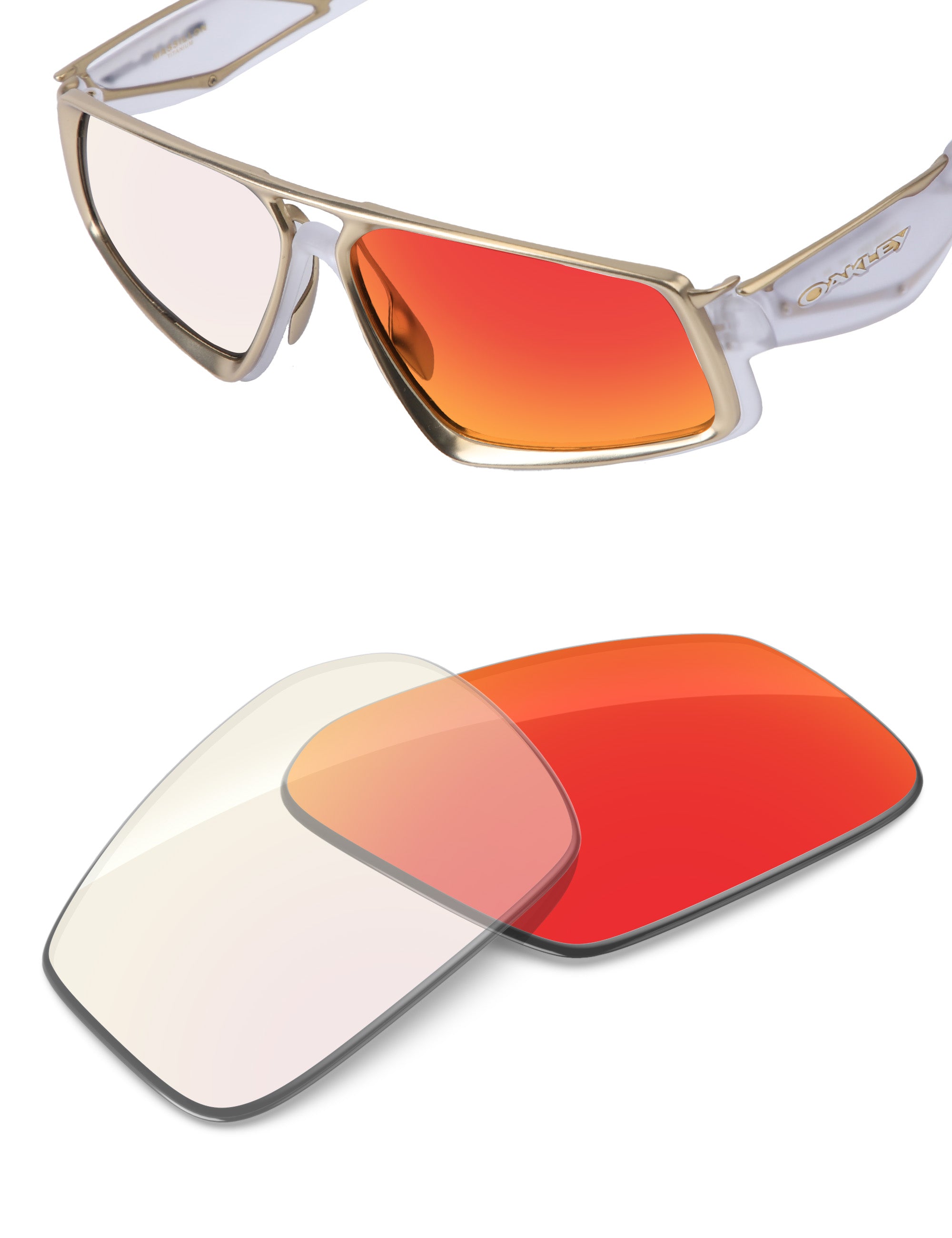 Fire Red FlashMirror™ Photochromic-Non-Polarized
