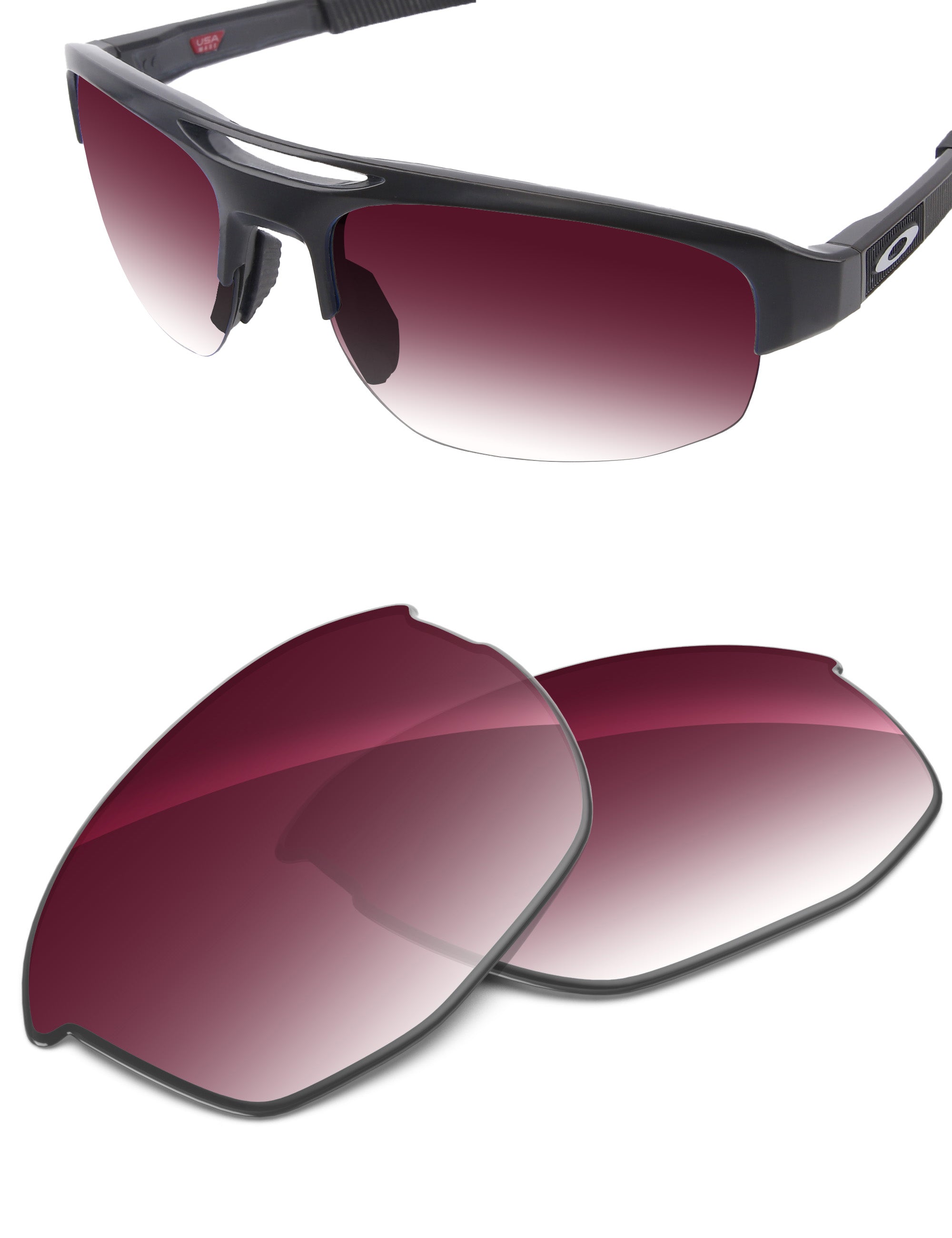 Wine Red Gradient-Non-Polarized