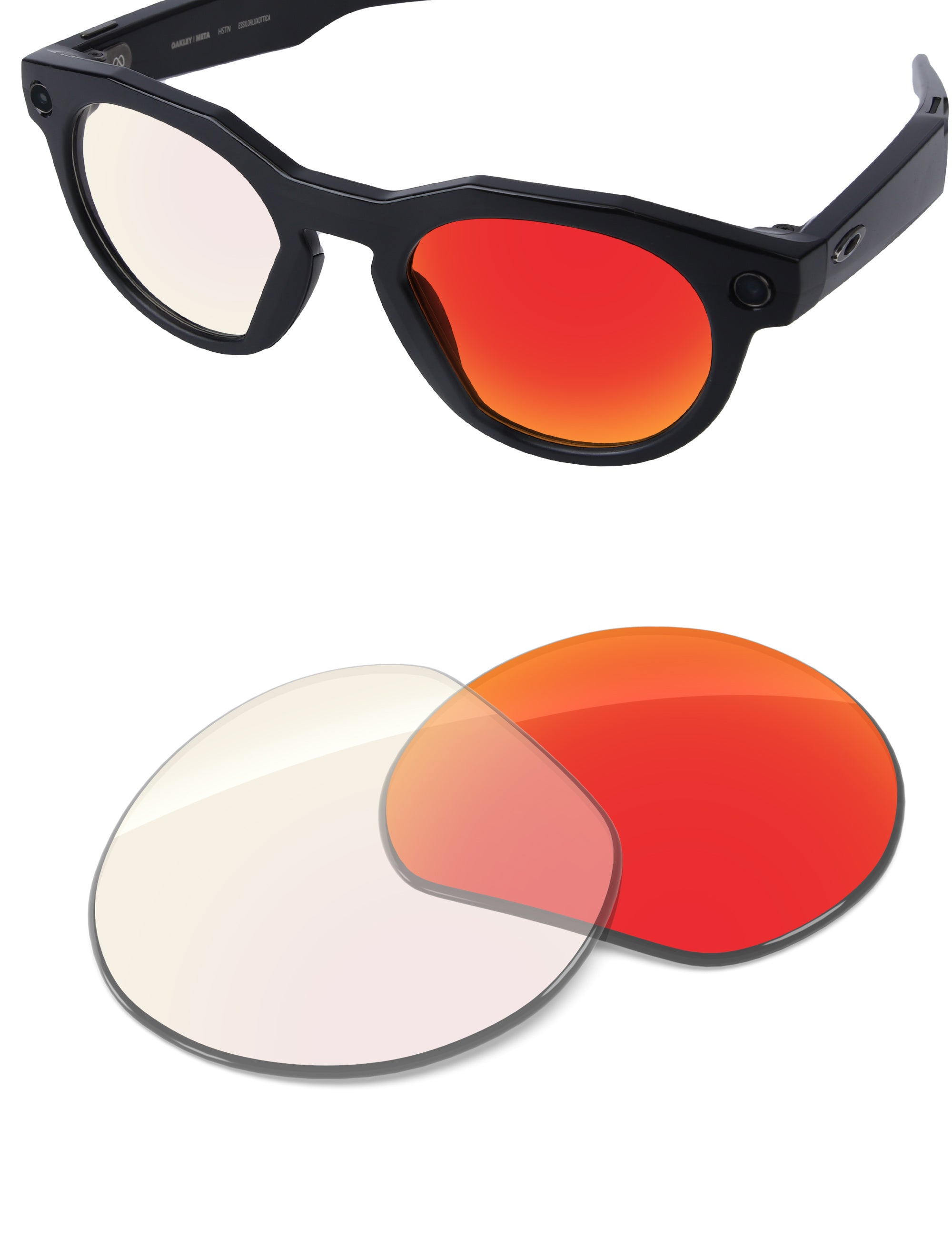 Fire Red FlashMirror™ Photochromic-Non-Polarized
