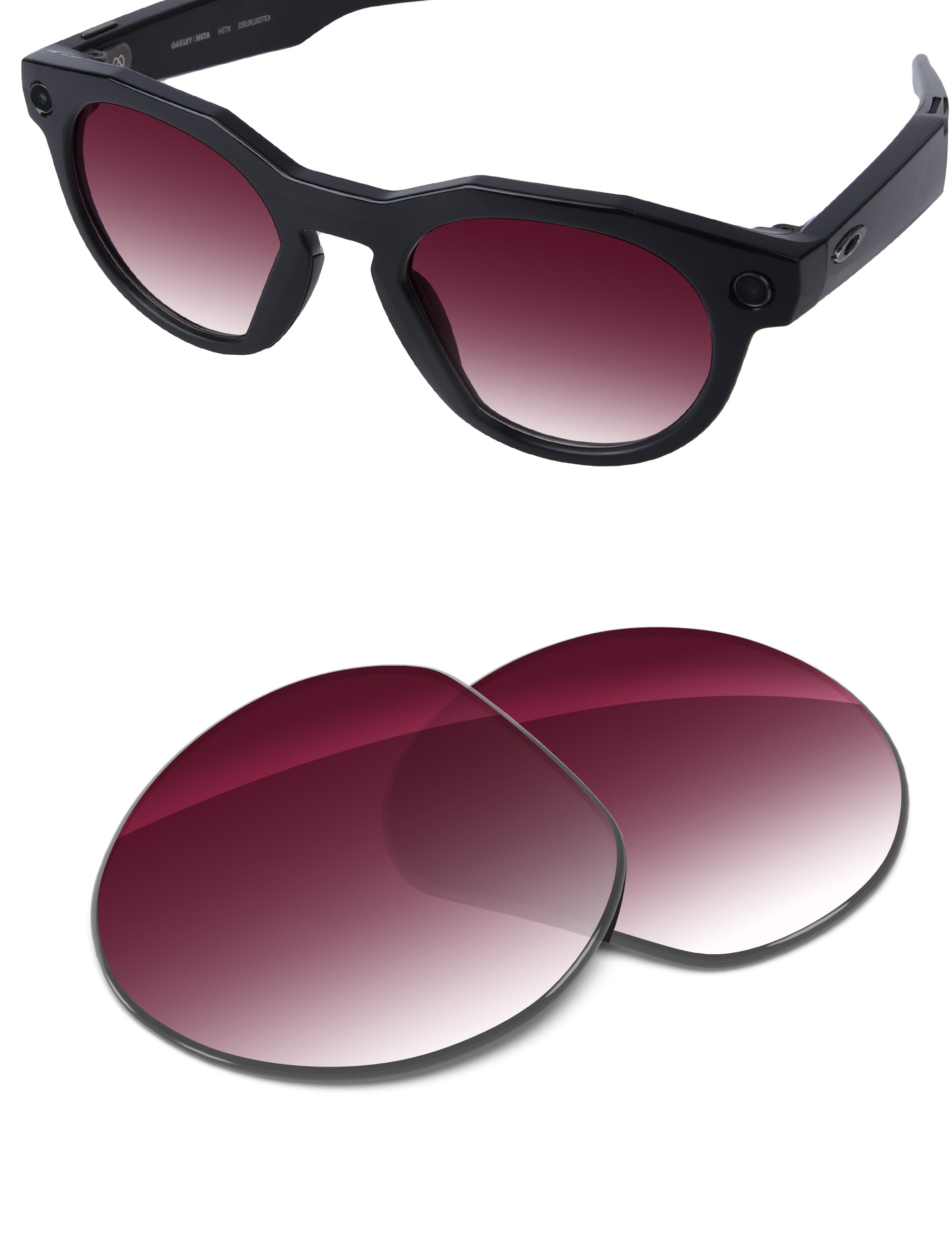 Wine Red Gradient-Non-Polarized