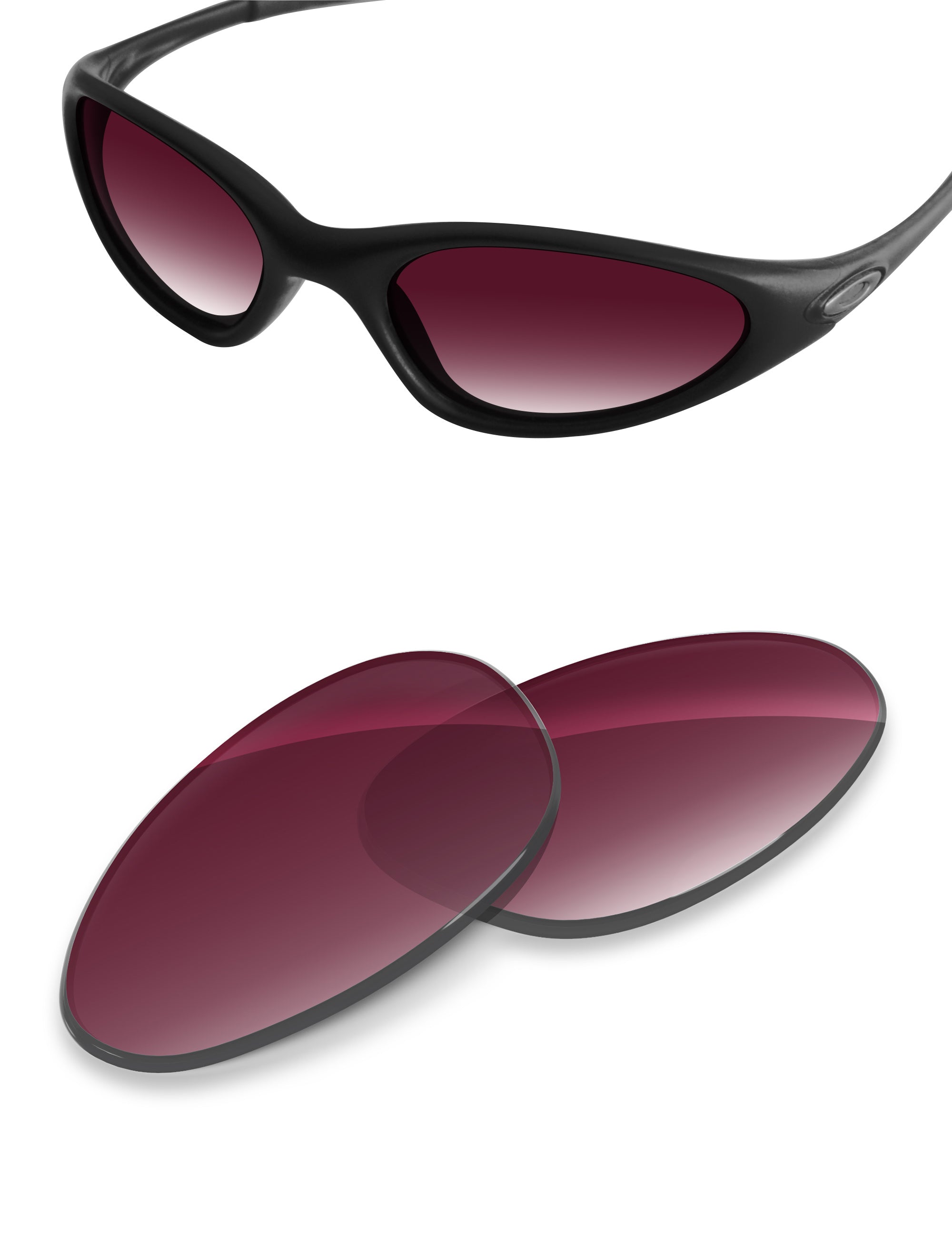 Wine Red Gradient-Non-Polarized