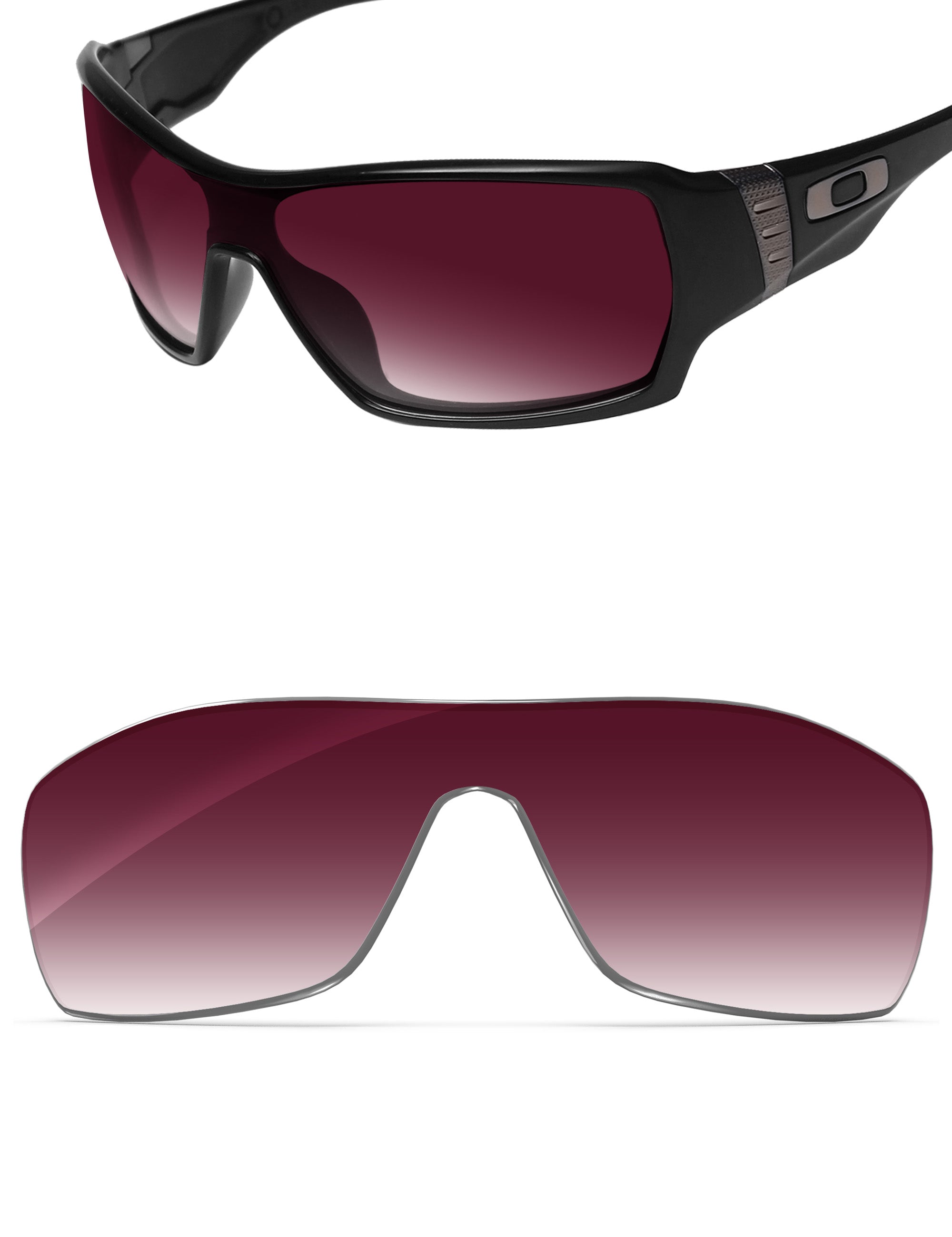 Wine Red Gradient-Non-Polarized
