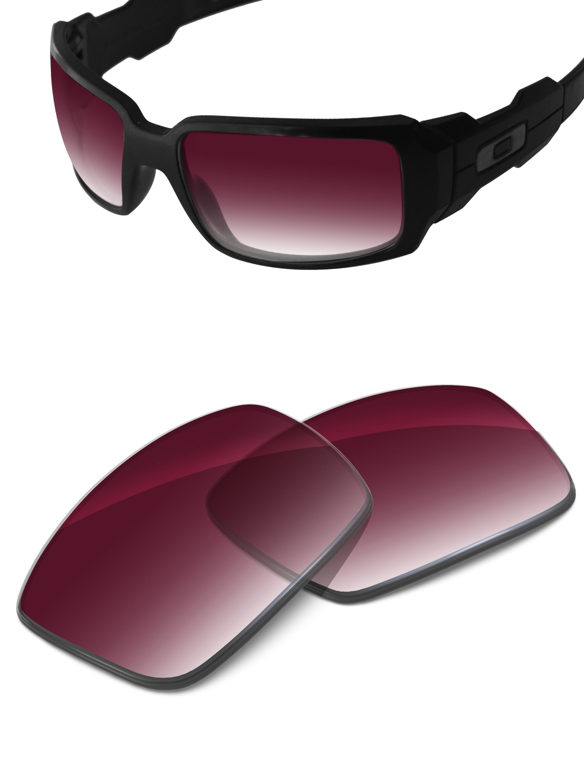 Wine Red Gradient-Non-Polarized
