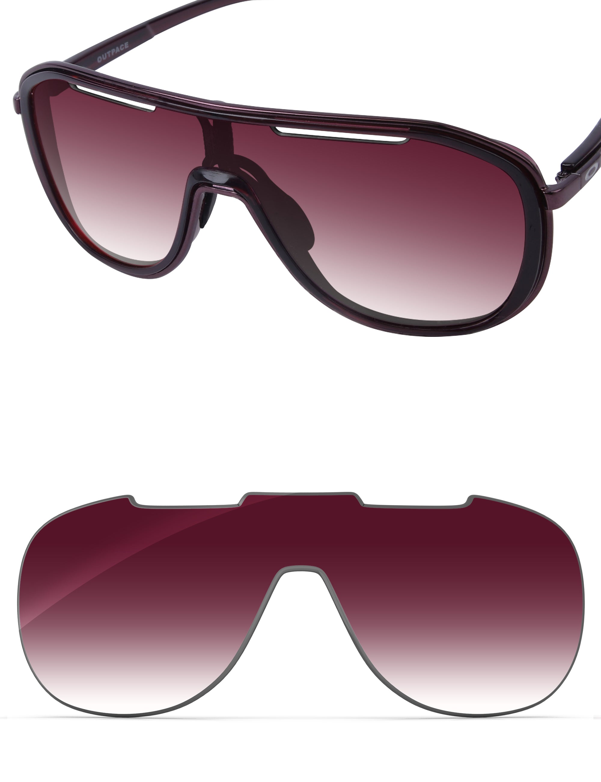 Wine Red Gradient-Non-Polarized