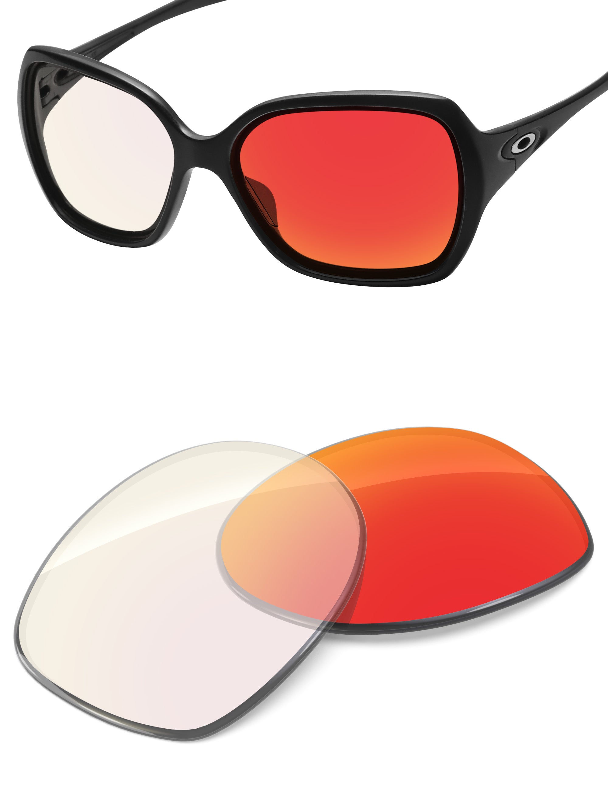 Fire Red FlashMirror? Photochromic-Non-Polarized