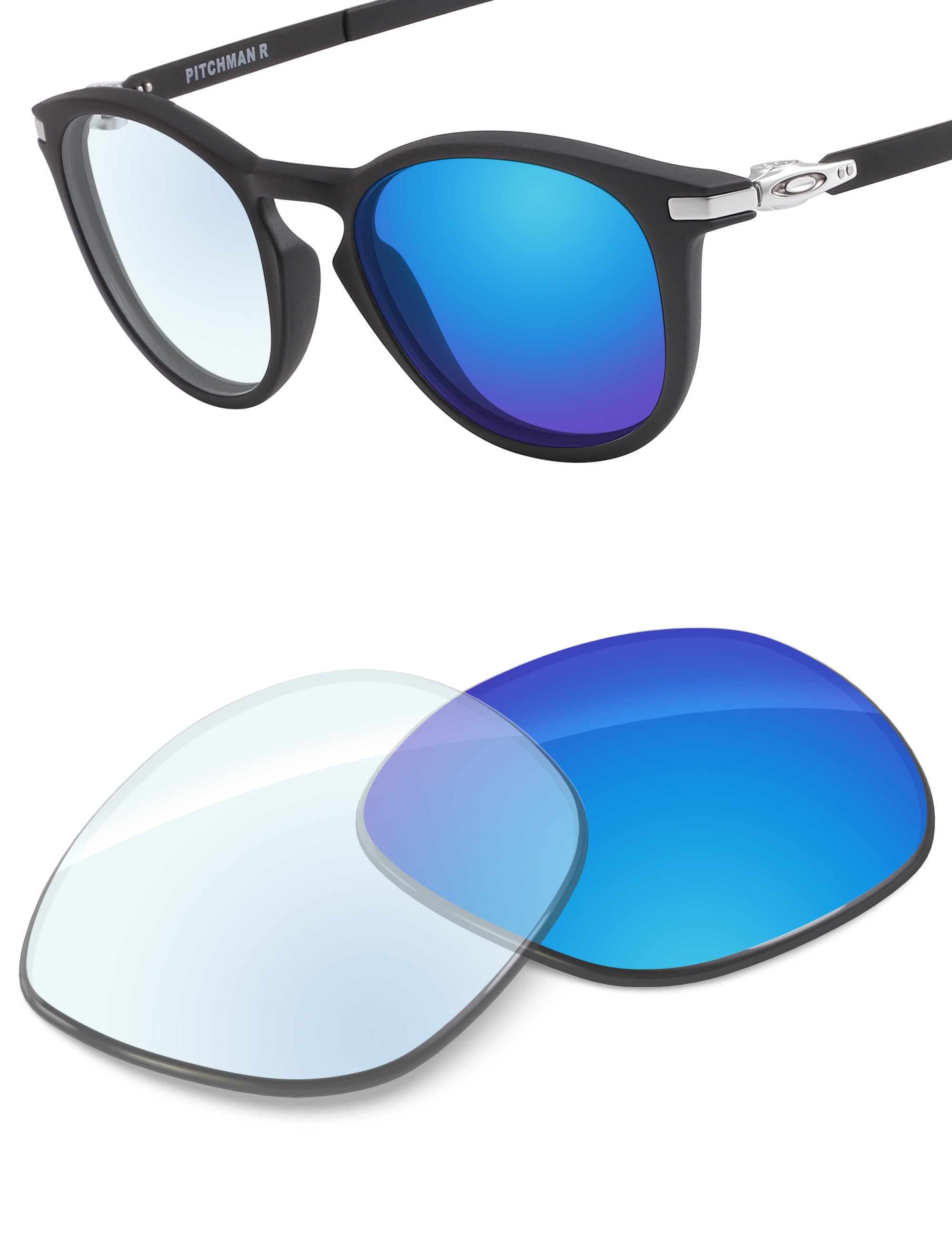 Sky Blue FlashMirror™ Photochromic-Non-Polarized