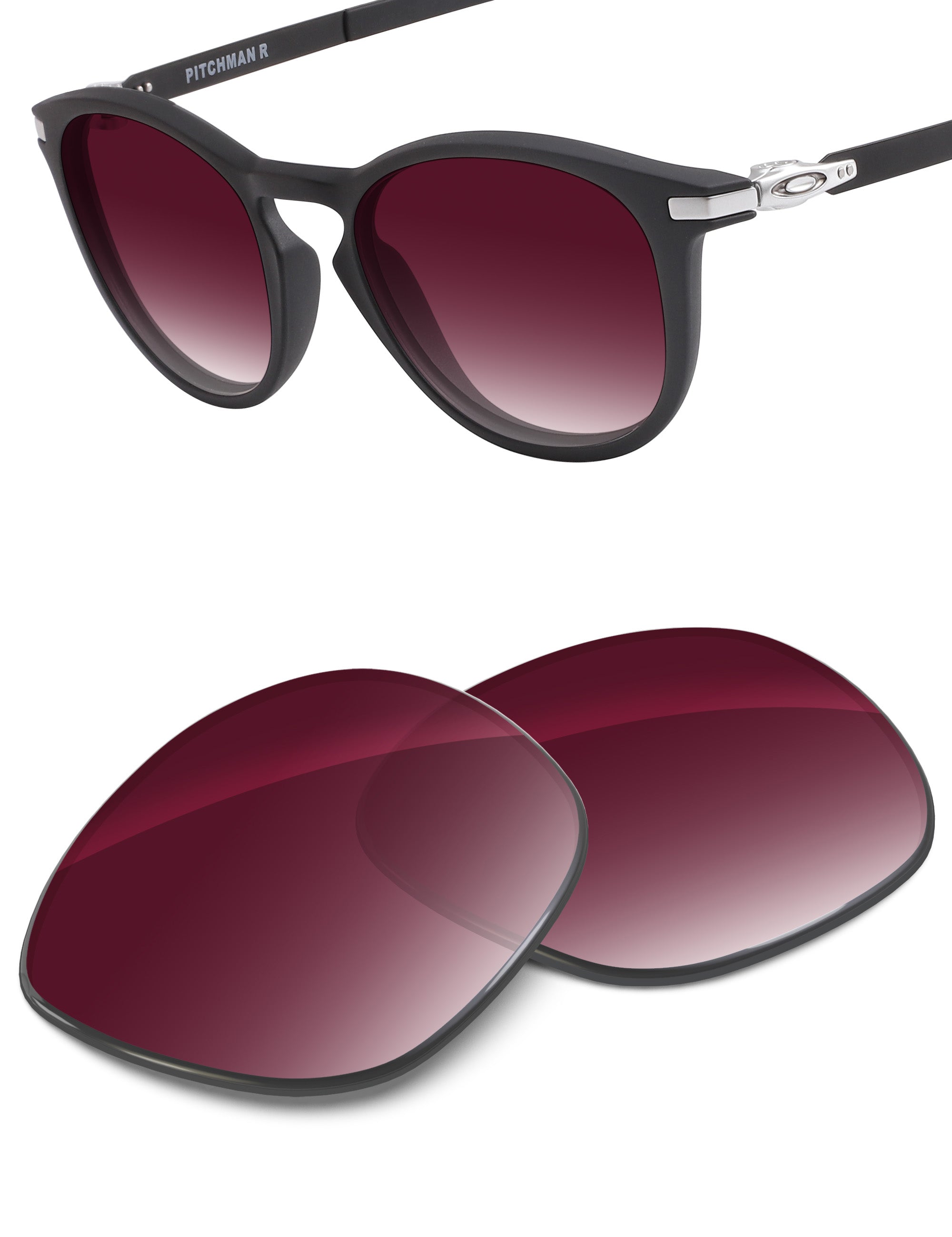 Wine Red Gradient-Non-Polarized