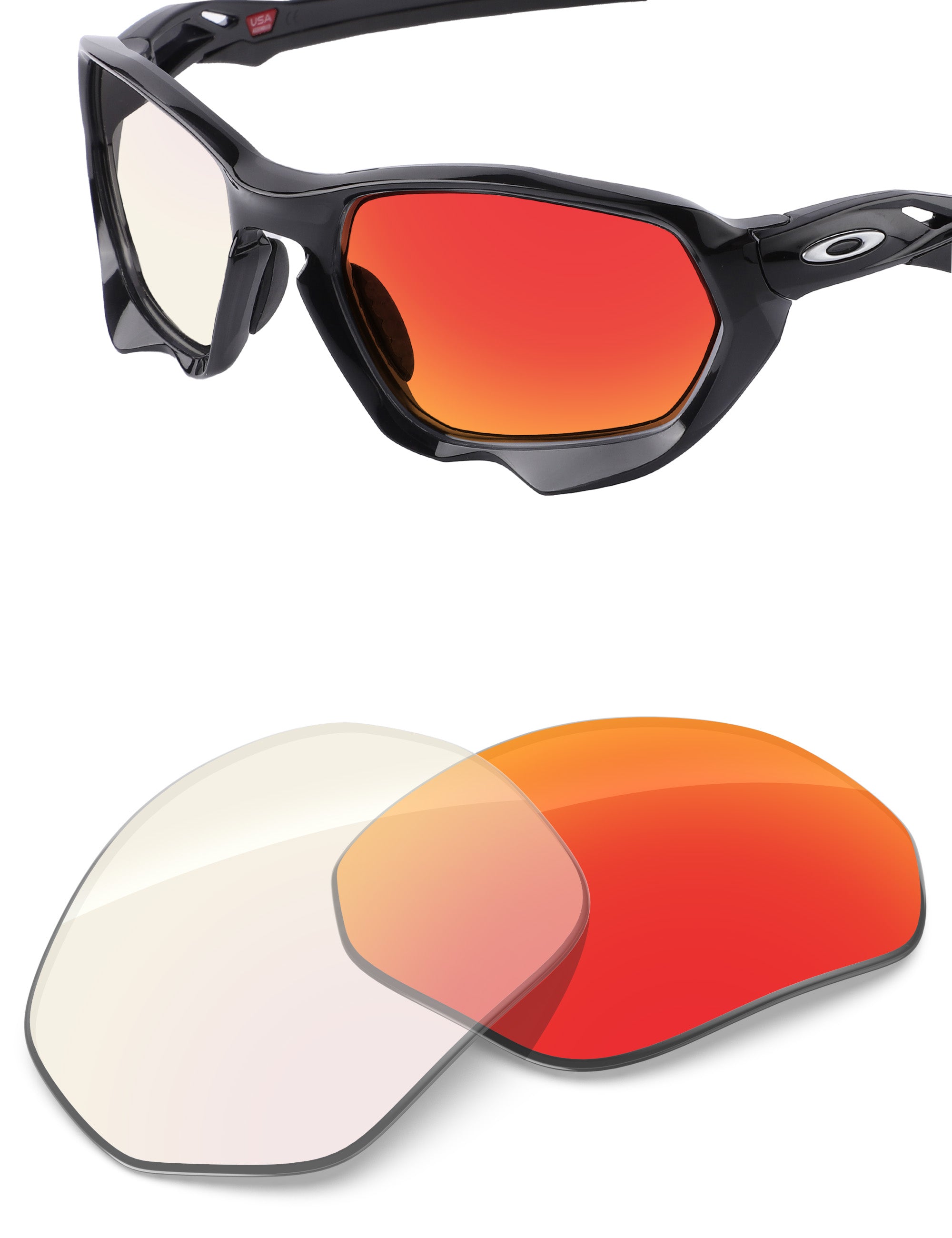 Fire Red FlashMirror™ Photochromic-Non-Polarized