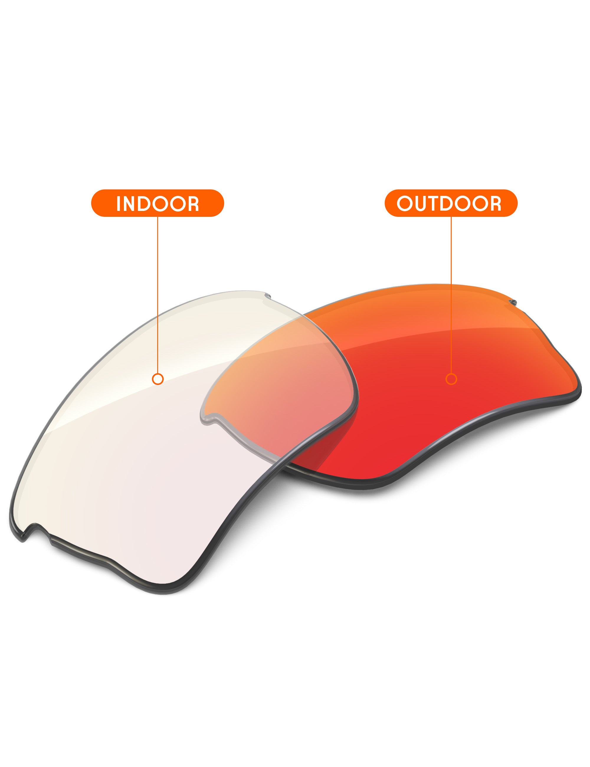 Fire Red FlashMirror™ Photochromic-Non-Polarized