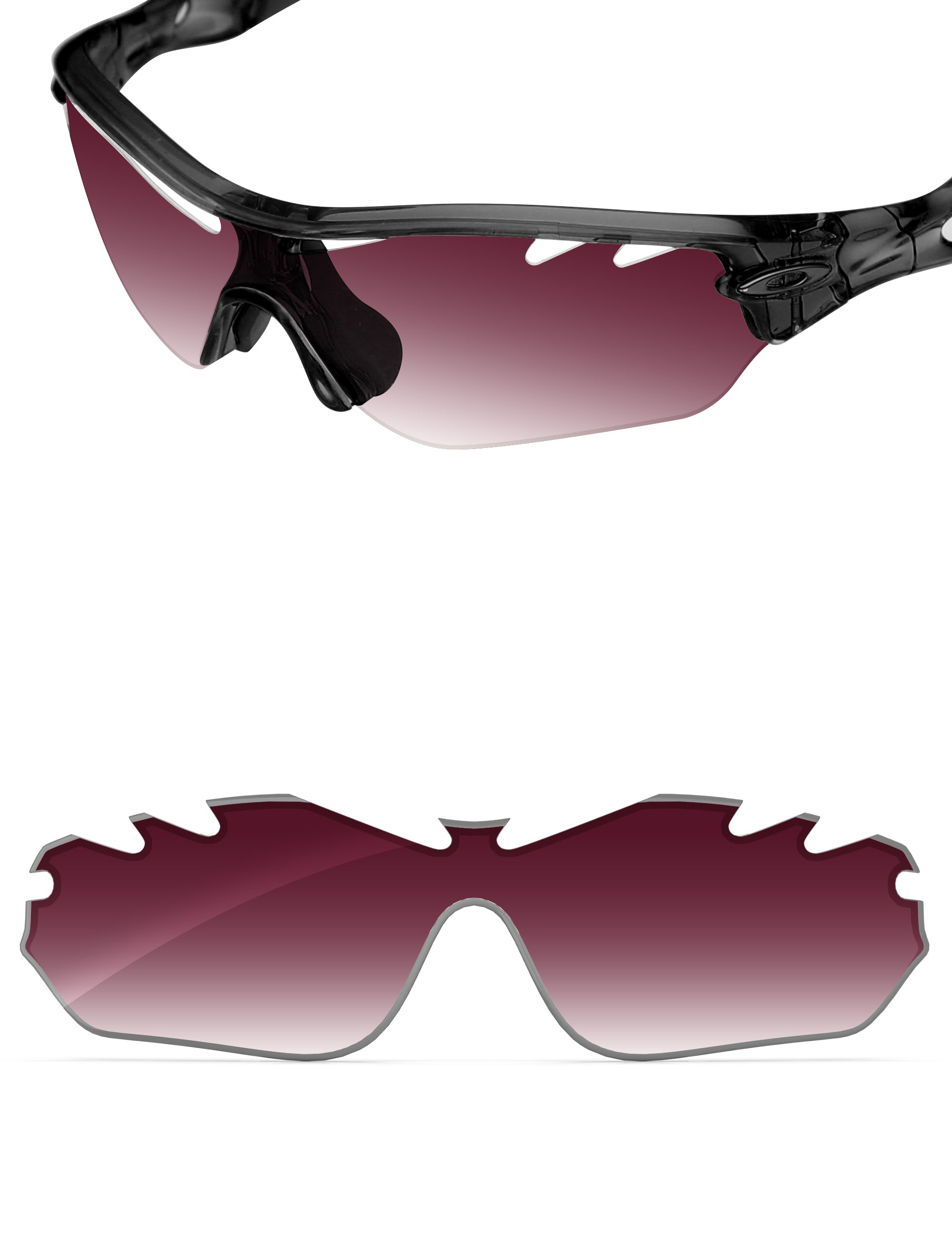 Wine Red Gradient-Non-Polarized