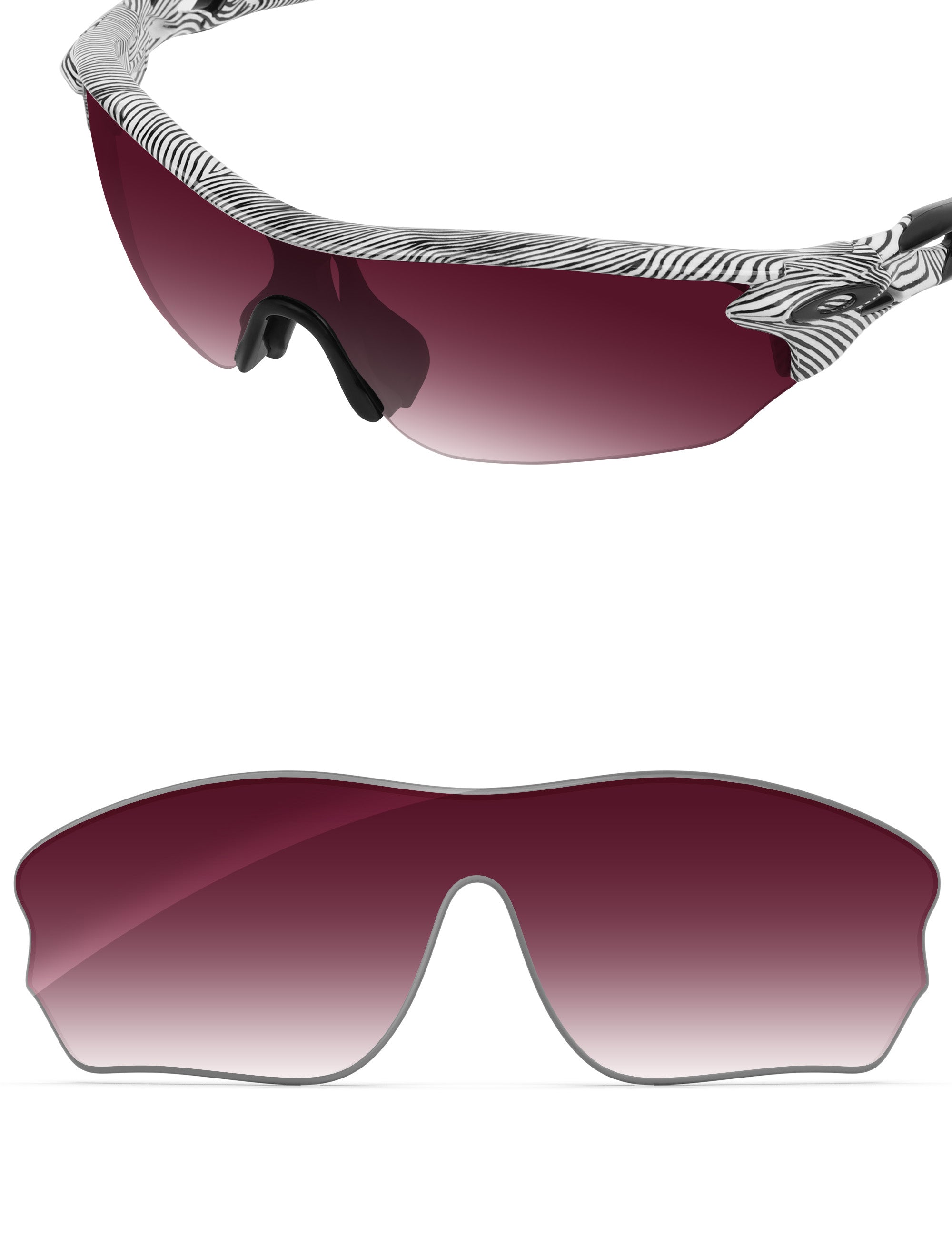 Wine Red Gradient-Non-Polarized