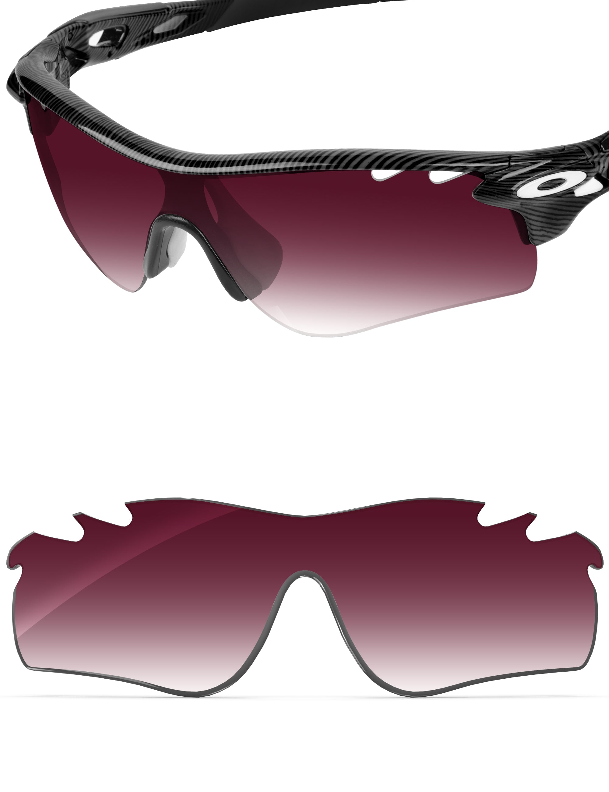 Wine Red Gradient-Non-Polarized