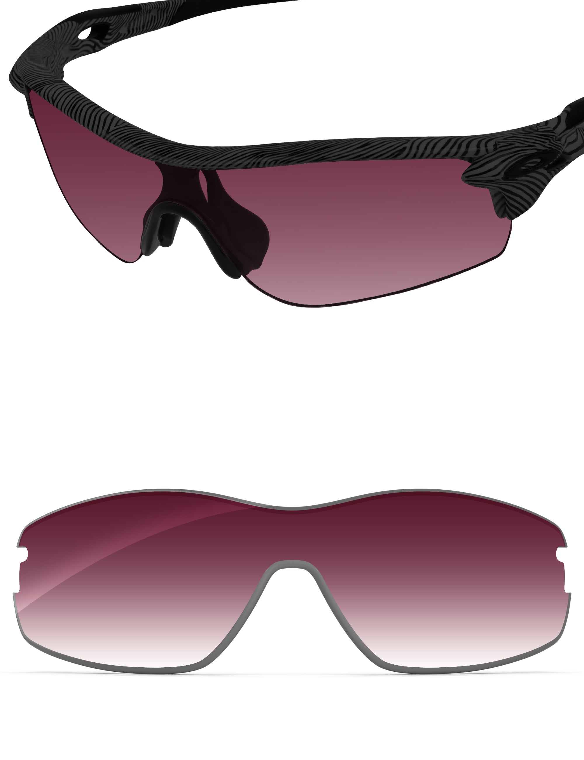 Wine Red Gradient-Non-Polarized