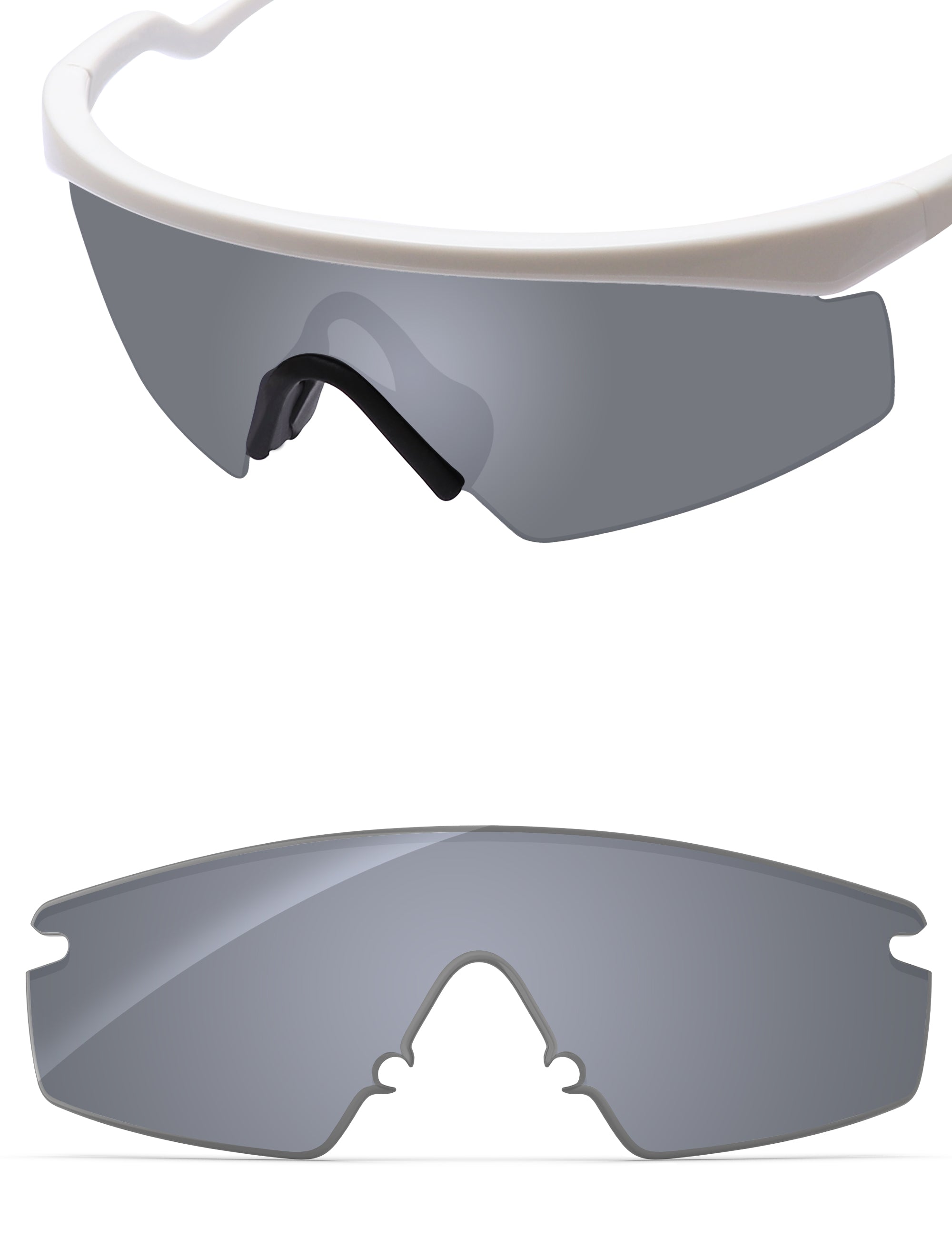 Silver Metallic FlashMirror™-Non-Polarized