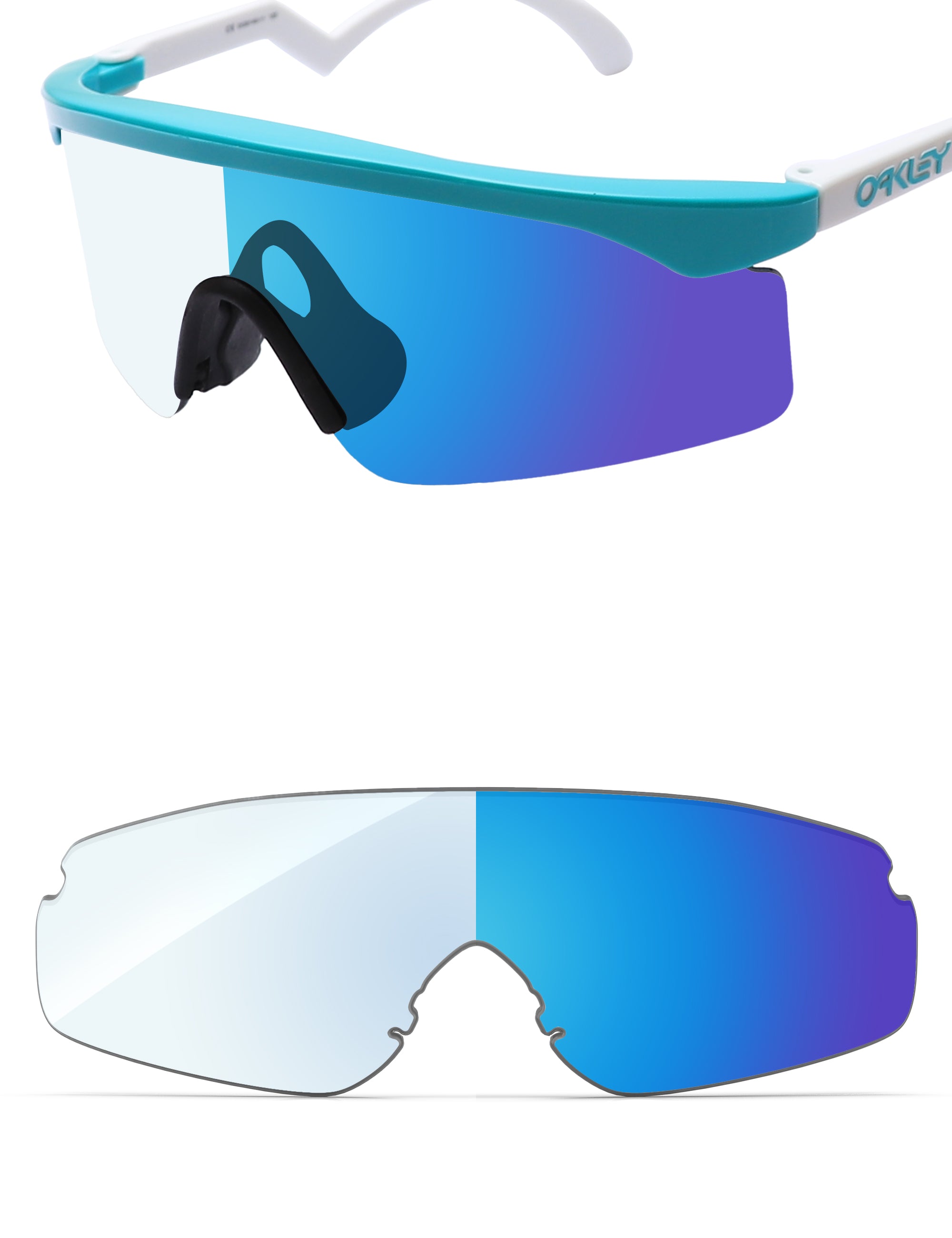 Sky Blue FlashMirror™ Photochromic-Non-Polarized