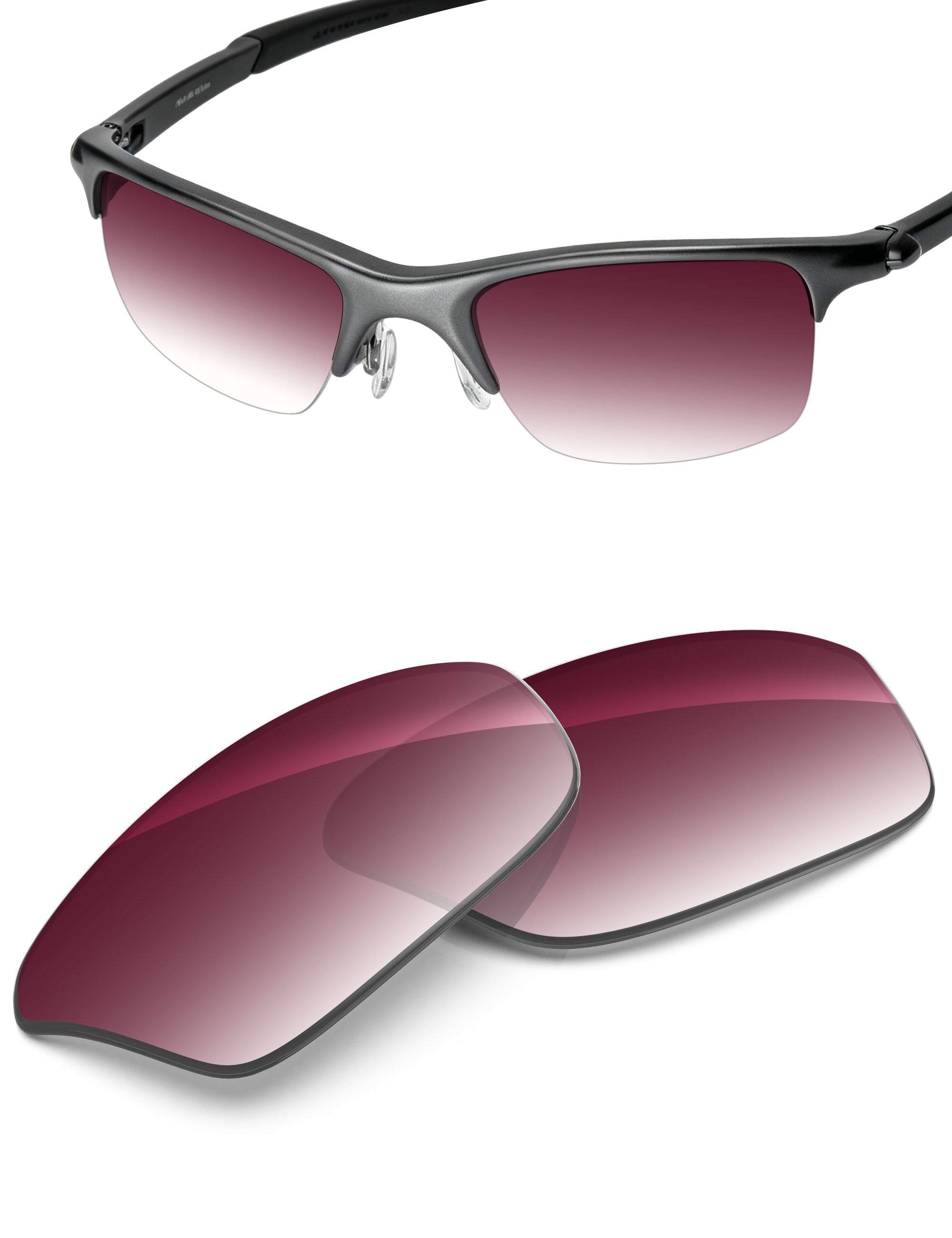 Wine Red Gradient-Non-Polarized