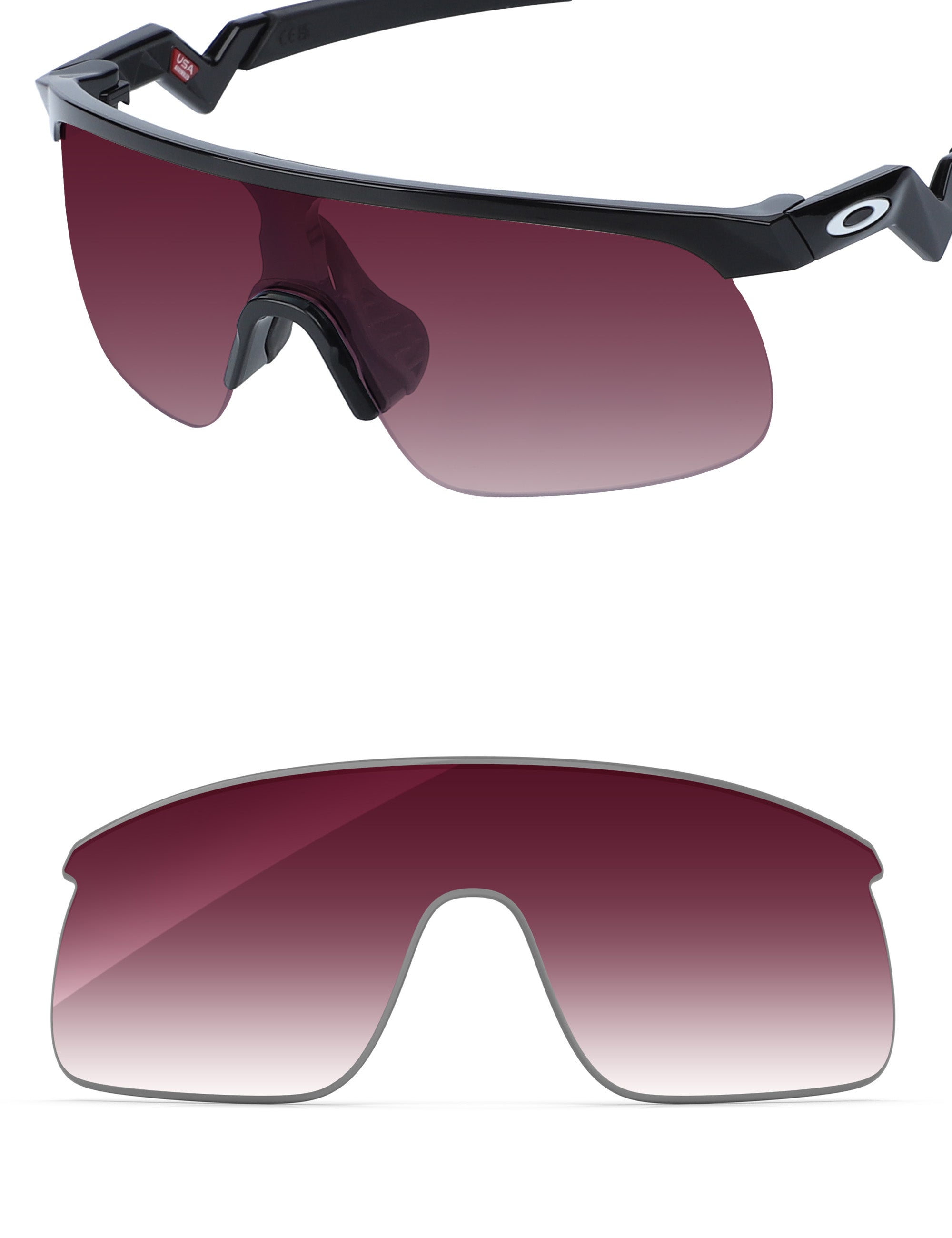 Wine Red Gradient-Non-Polarized