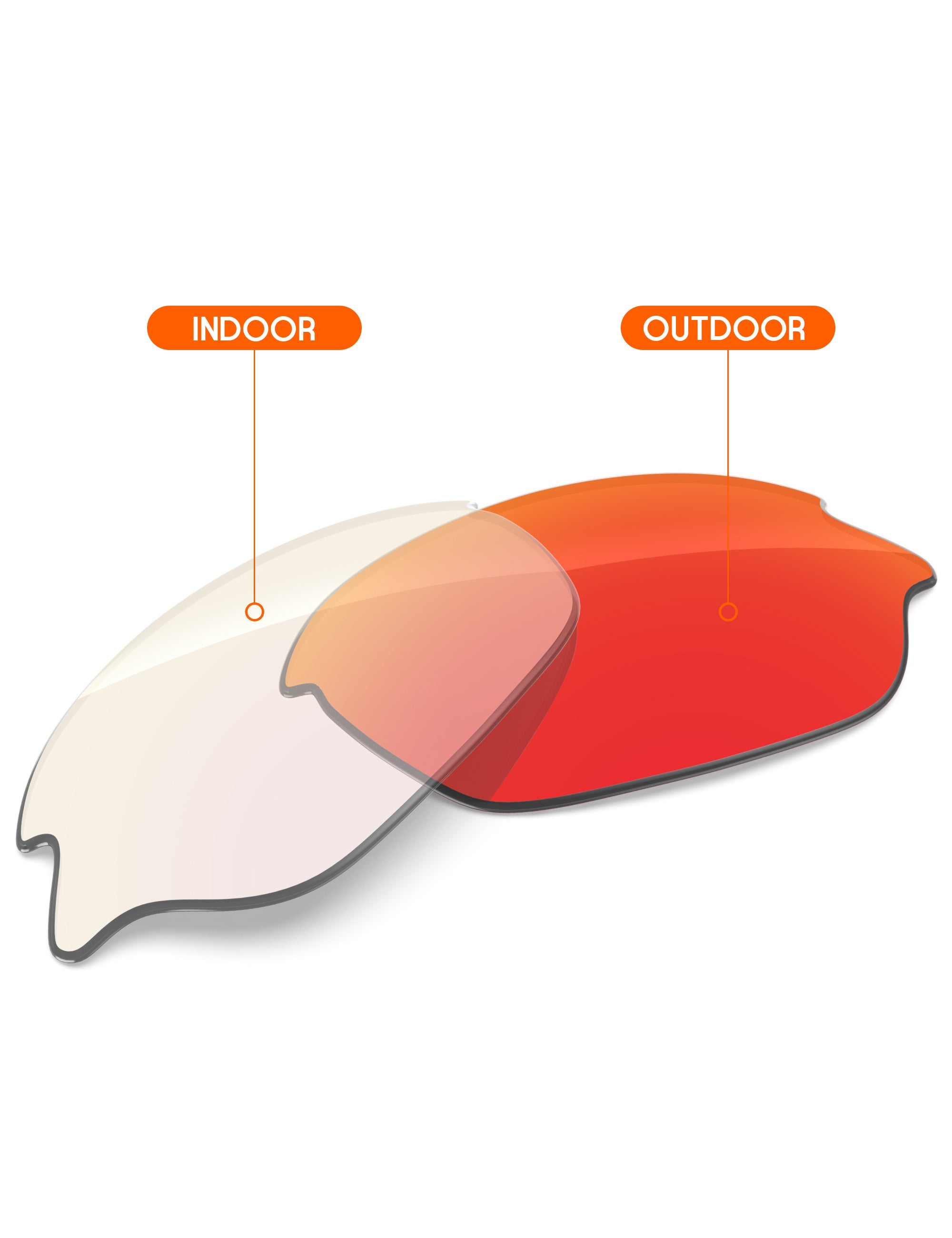 Fire Red FlashMirror™ Photochromic-Non-Polarized