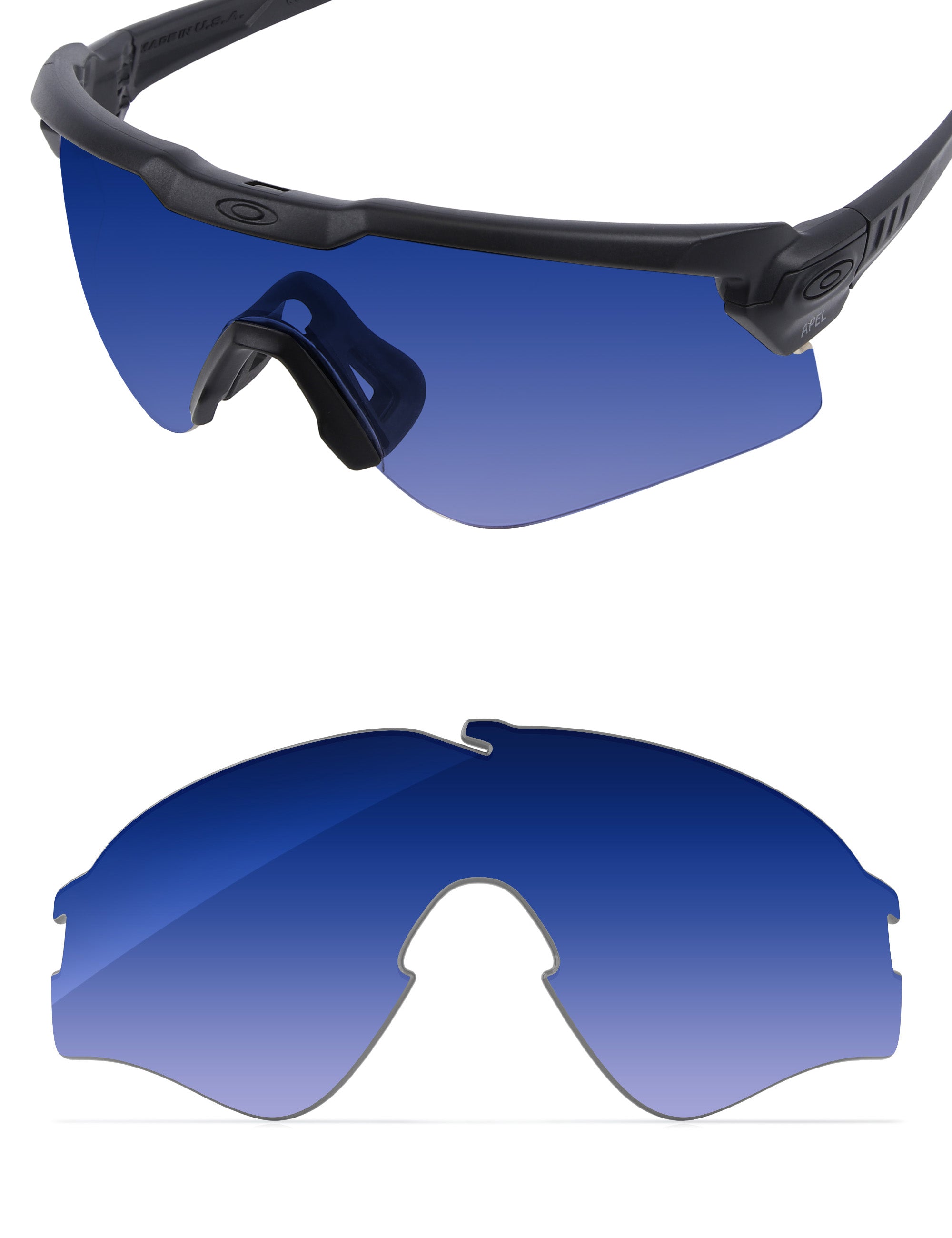 Aqua Blue Gradient-Non-Polarized