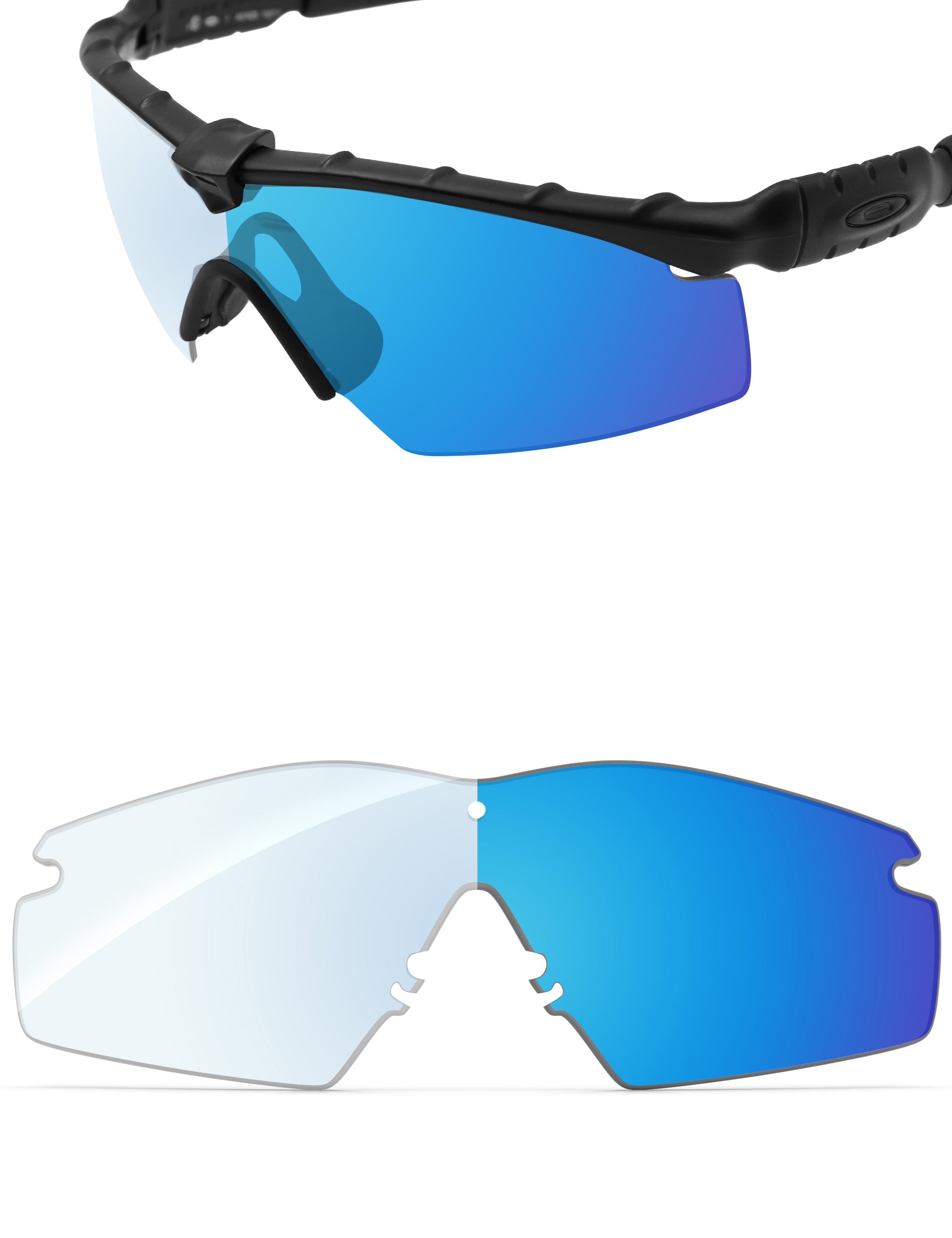 Sky Blue FlashMirror™ Photochromic-Non-Polarized