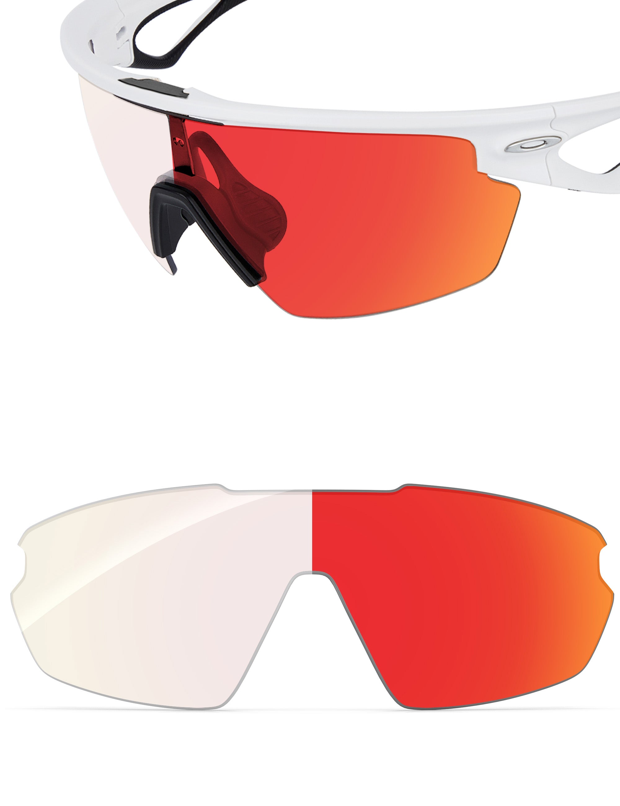 Fire Red FlashMirror™ Photochromic-Non-Polarized