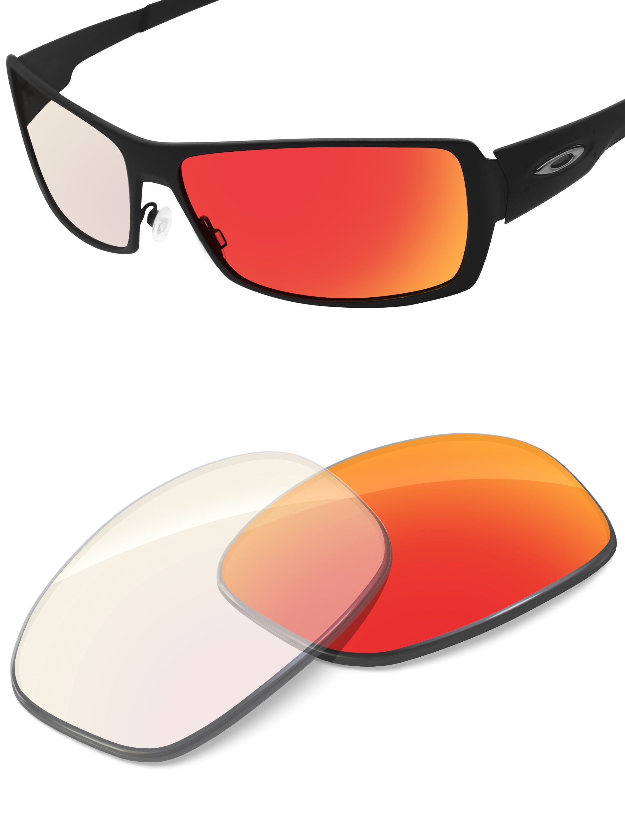 Fire Red FlashMirror™ Photochromic-Non-Polarized