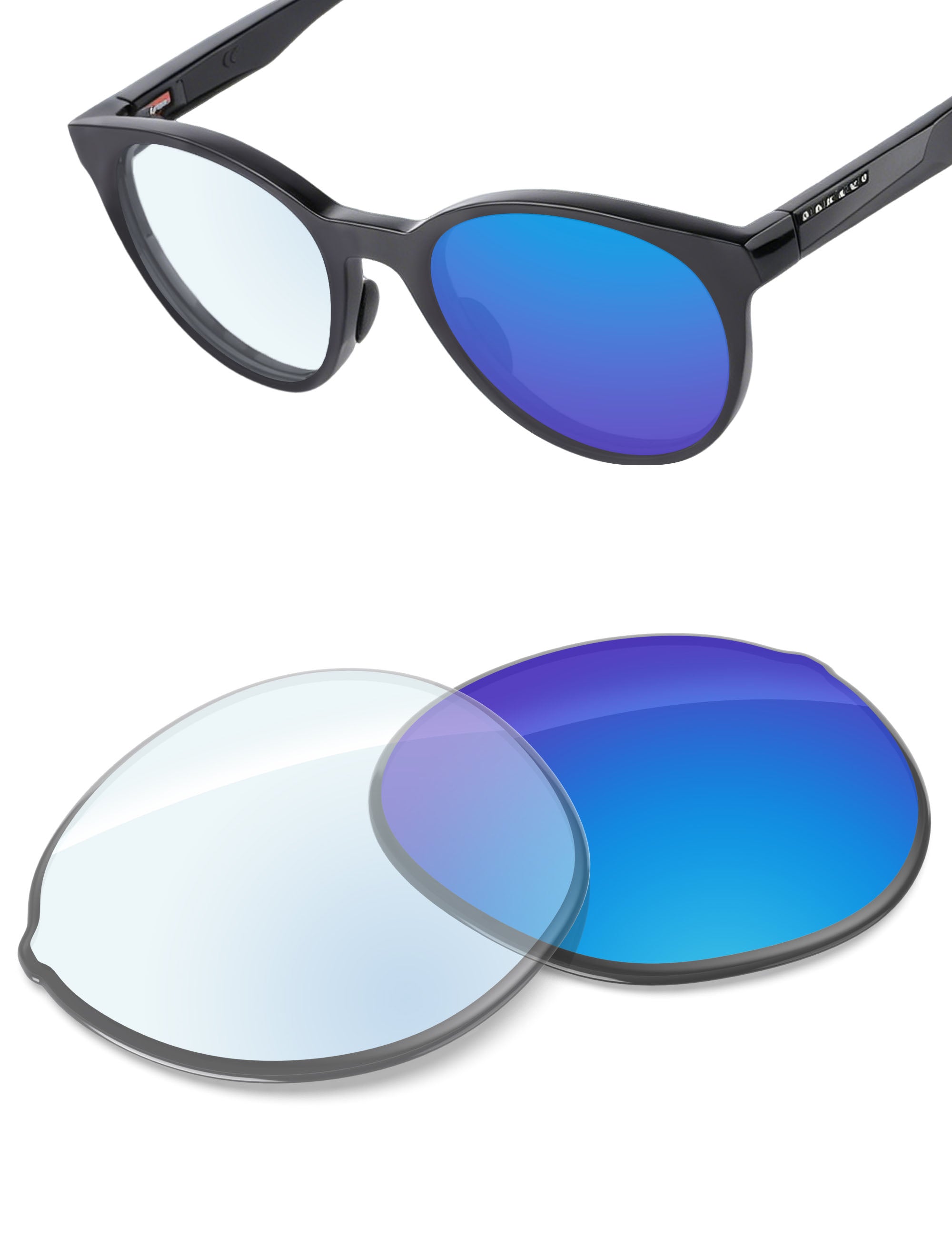 Sky Blue FlashMirror™ Photochromic-Non-Polarized