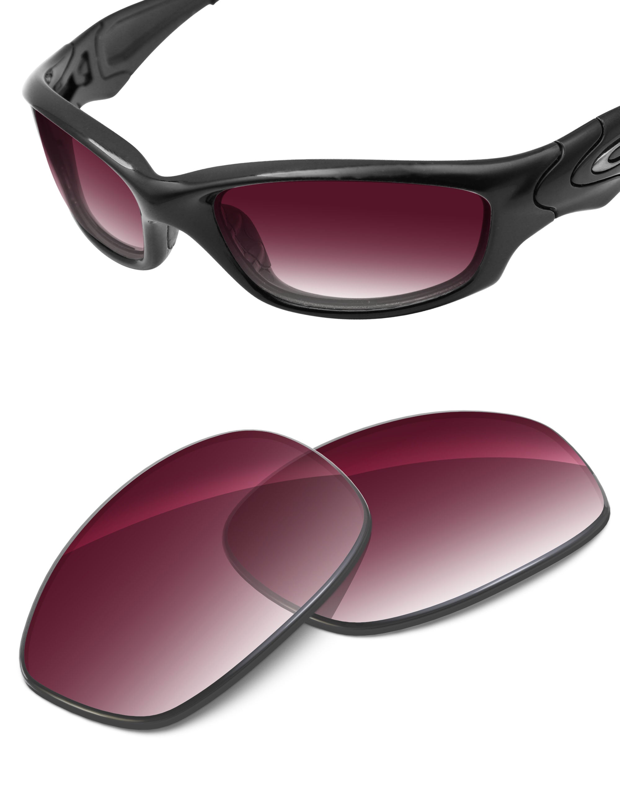 Wine Red Gradient-Non-Polarized