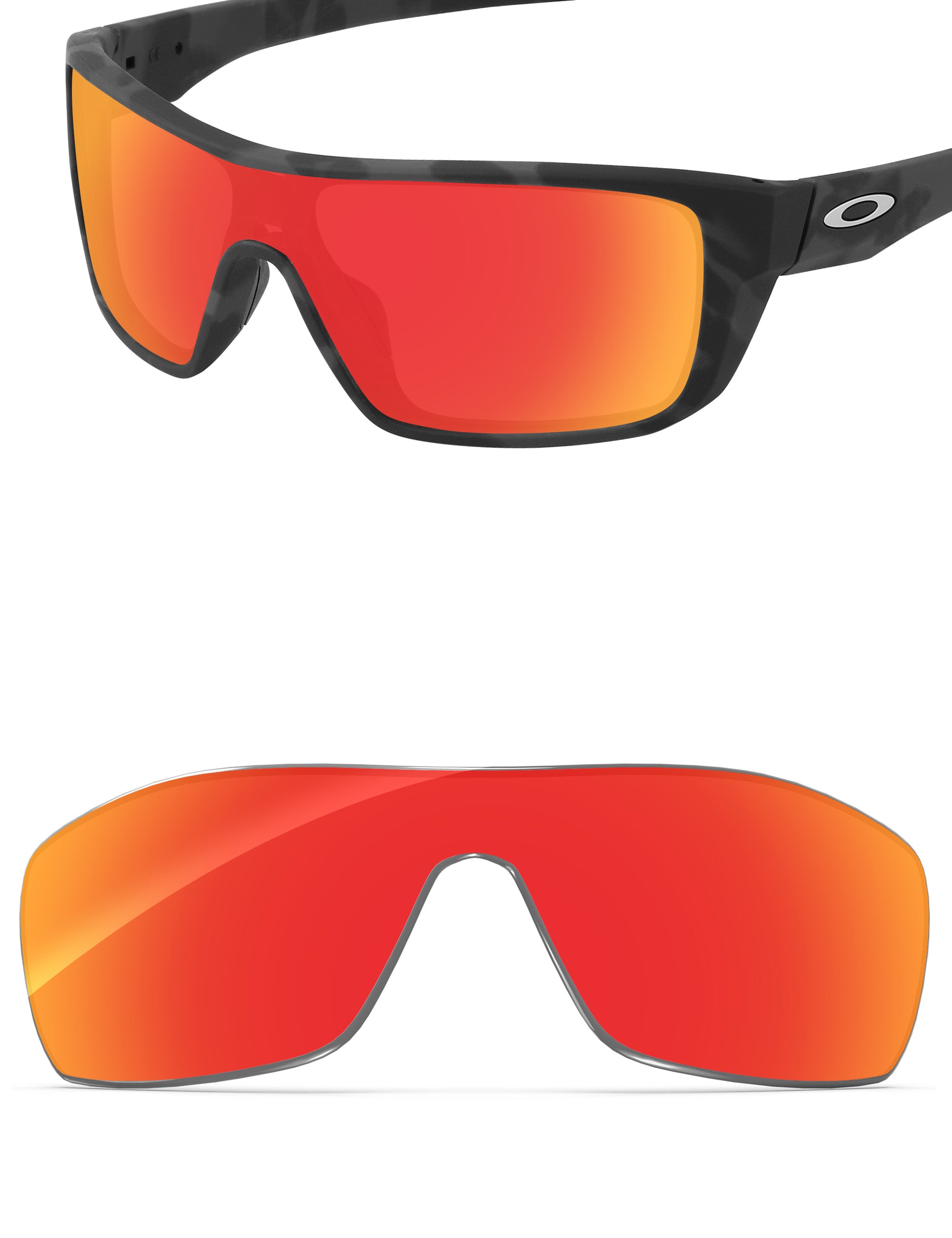 Fire Red FlashMirror™-Non-Polarized