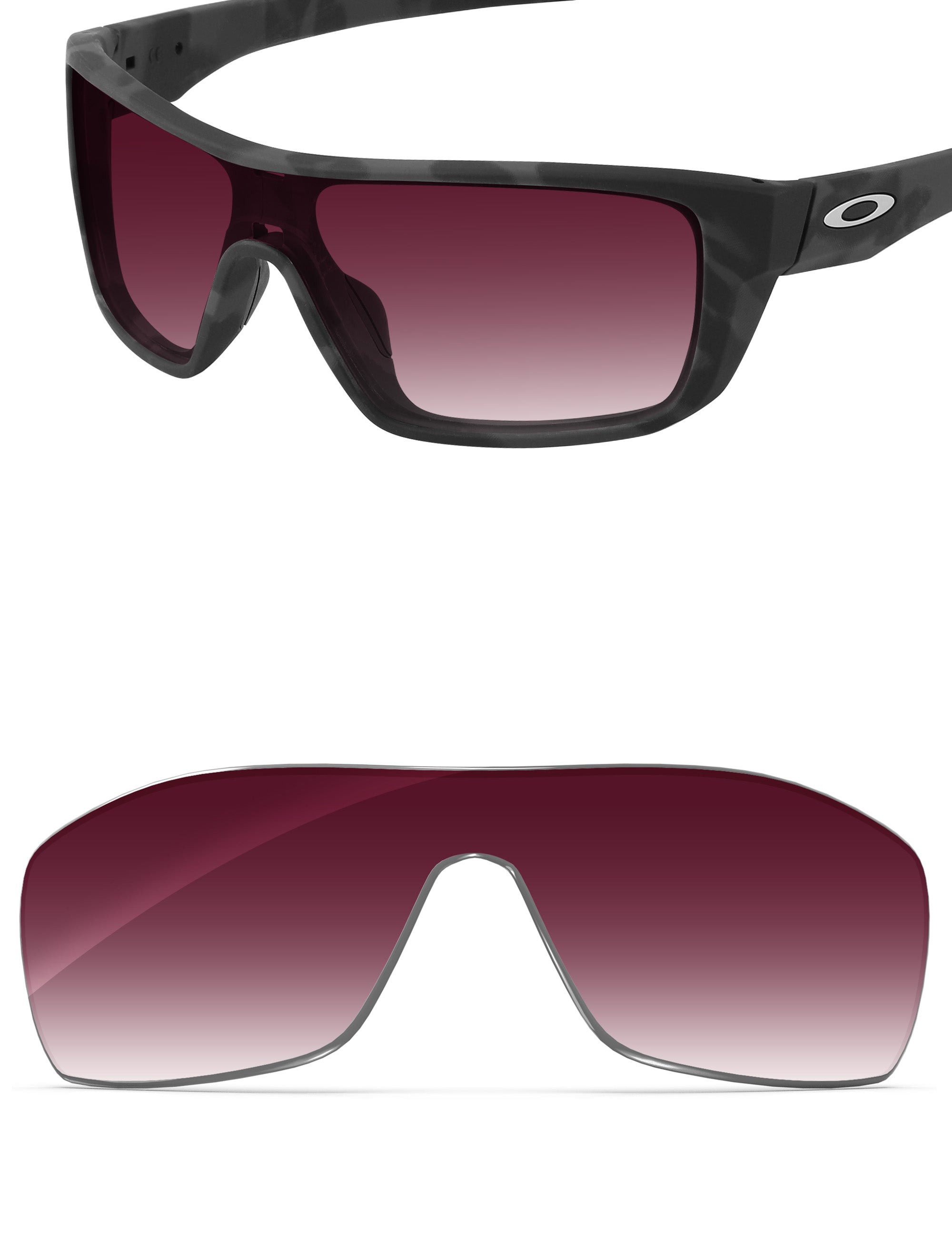 Wine Red Gradient-Non-Polarized