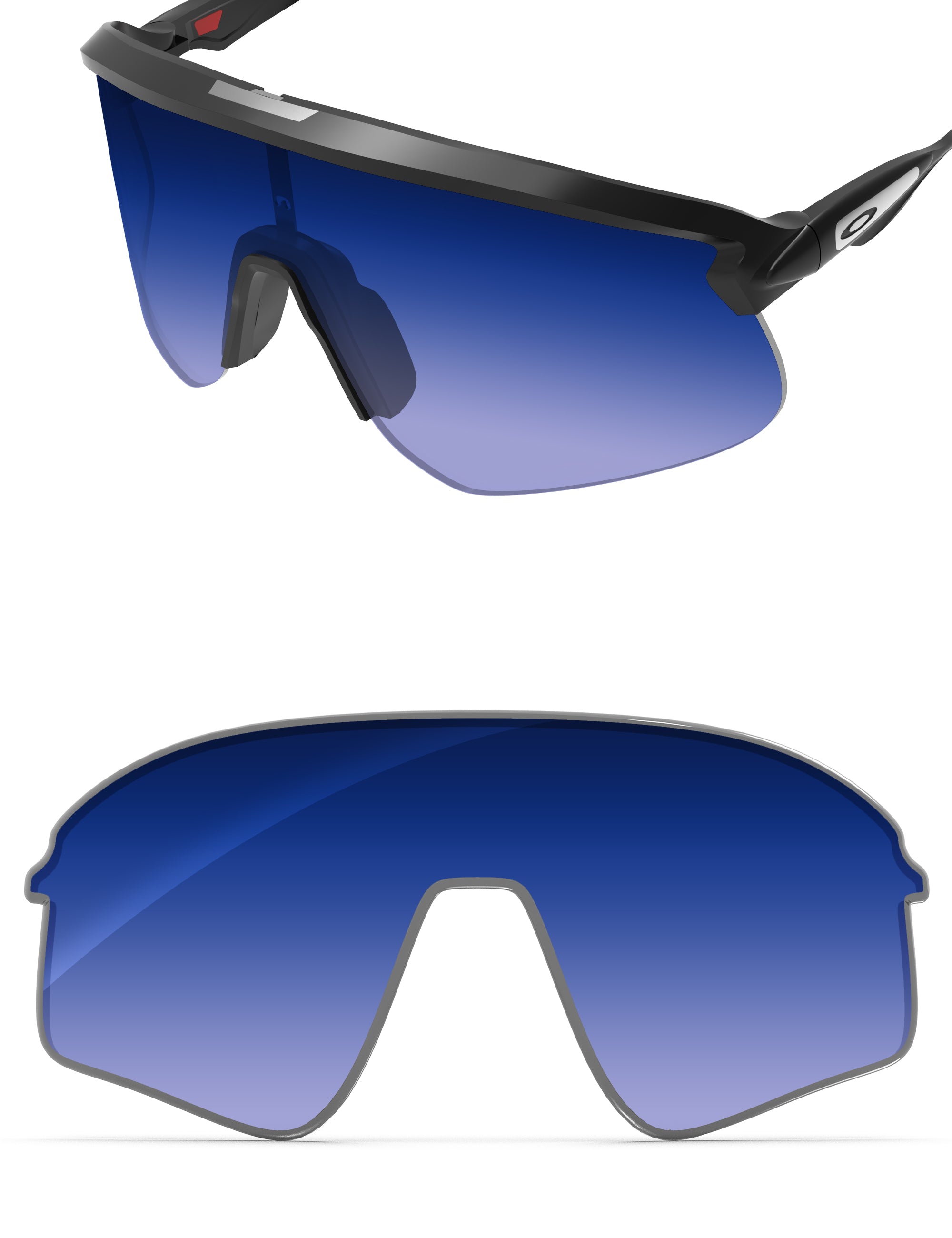 Aqua Blue Gradient-Non-Polarized