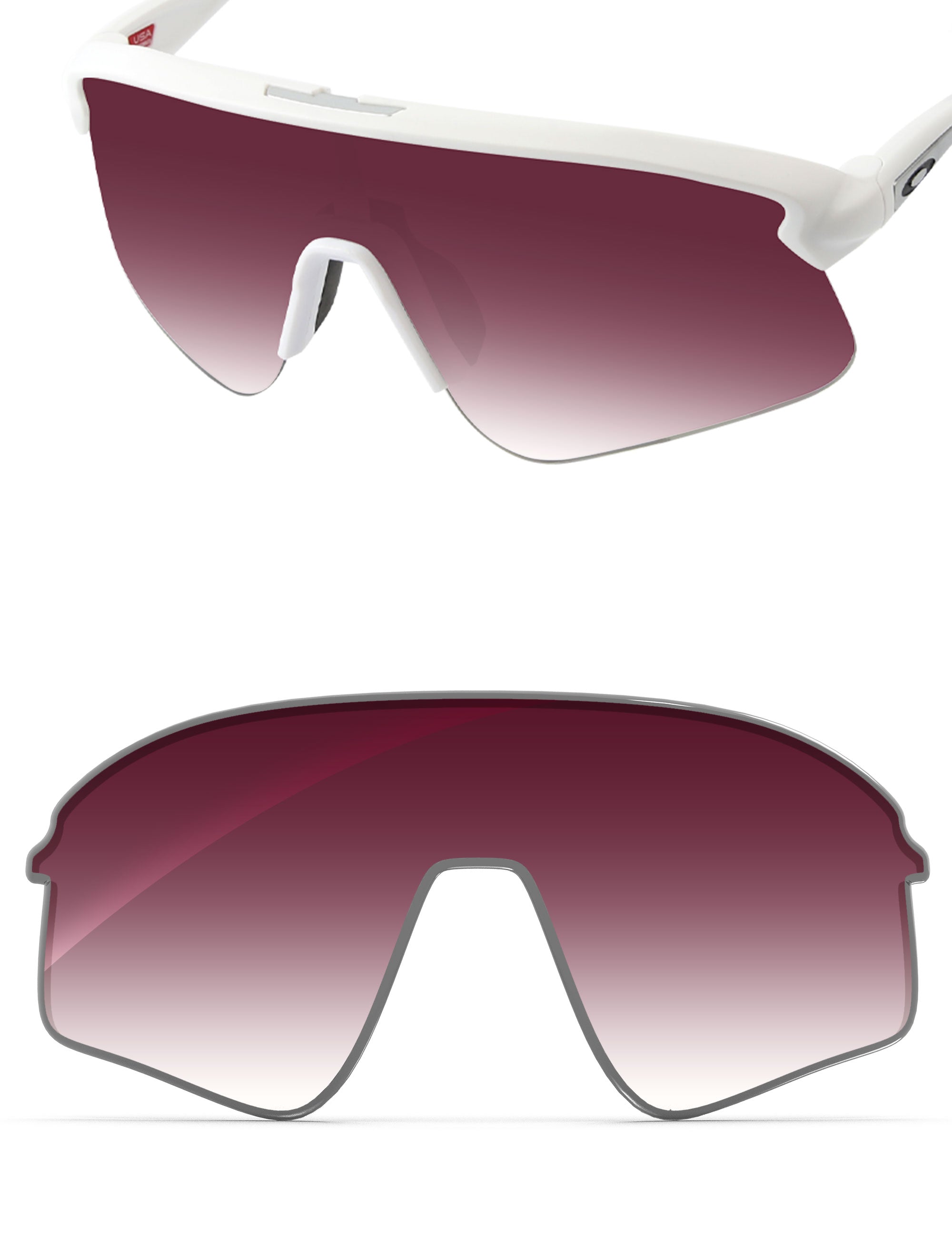 Wine Red Gradient-Non-Polarized