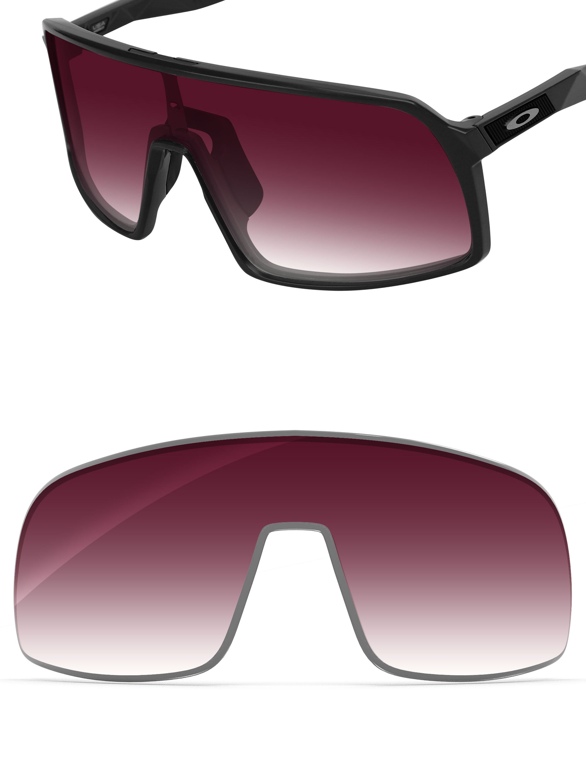 Wine Red Gradient-Non-Polarized