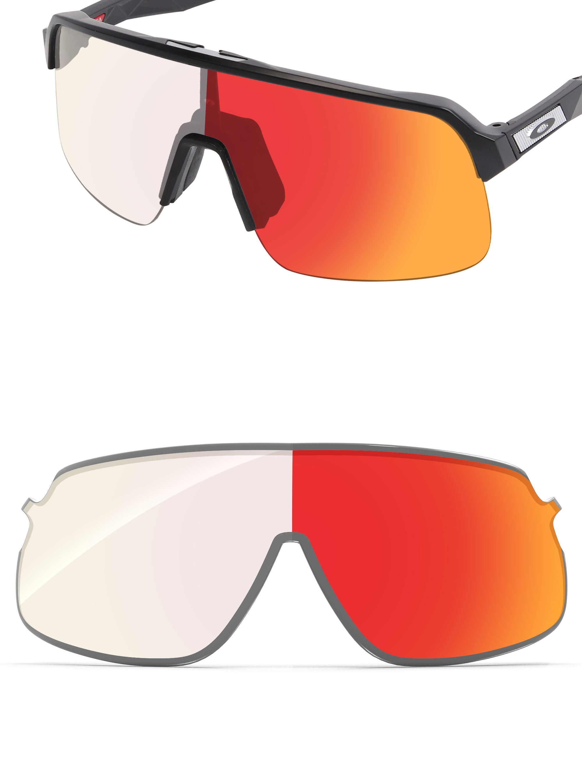 Fire Red FlashMirror™ Photochromic-Non-Polarized